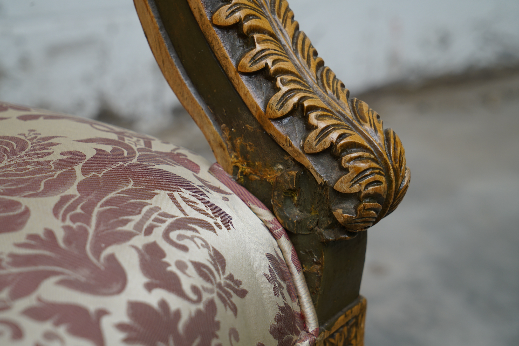 Louis XVI Style Carved Mahogany Armchairs, Early 20 Century