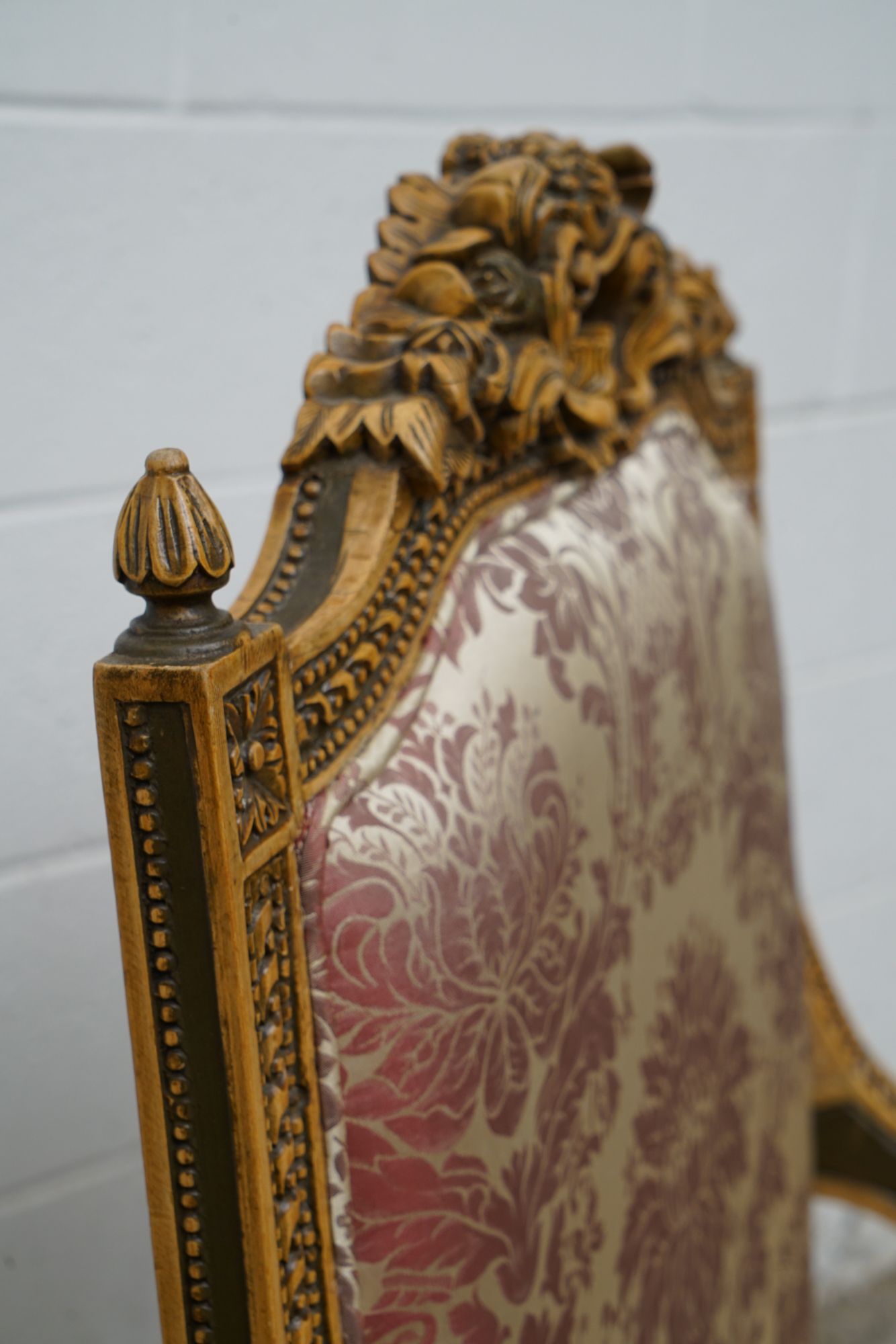 Louis XVI Style Carved Mahogany Armchairs, Early 20 Century