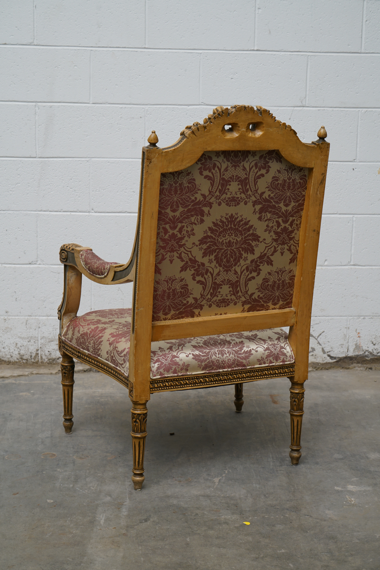 Louis XVI Style Carved Mahogany Armchairs, Early 20 Century