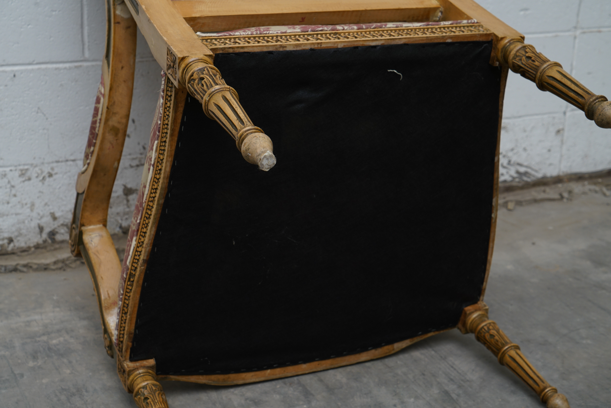 Louis XVI Style Carved Mahogany Armchairs, Early 20 Century