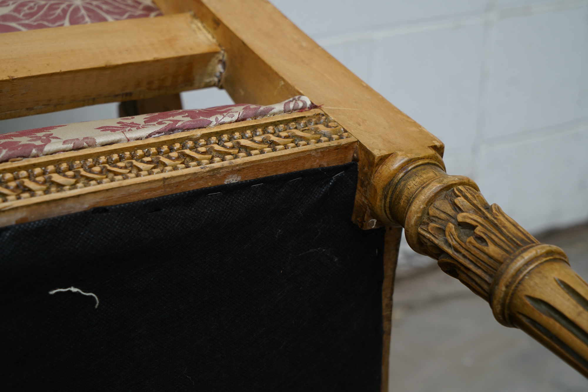 Louis XVI Style Carved Mahogany Armchairs, Early 20 Century