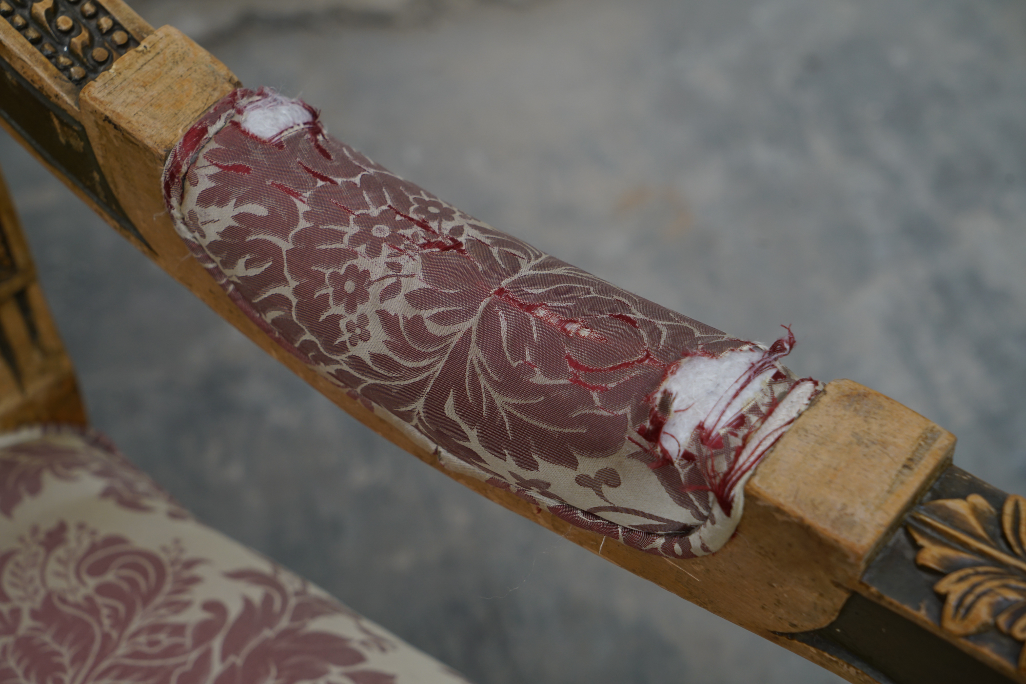 Louis XVI Style Carved Mahogany Armchairs, Early 20 Century