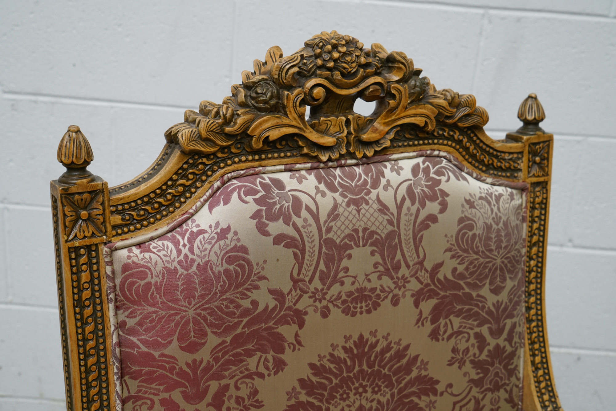 Louis XVI Style Carved Mahogany Armchairs, Early 20 Century