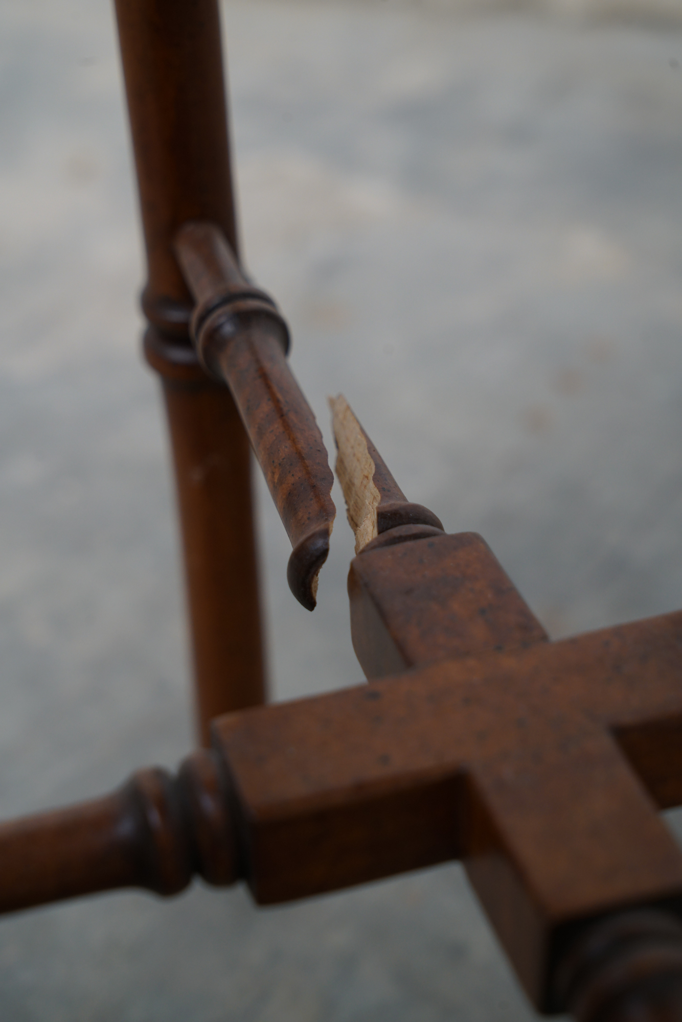 Frederick Cooper Faux Bamboo Brass Tray Side Table Floor Lamps