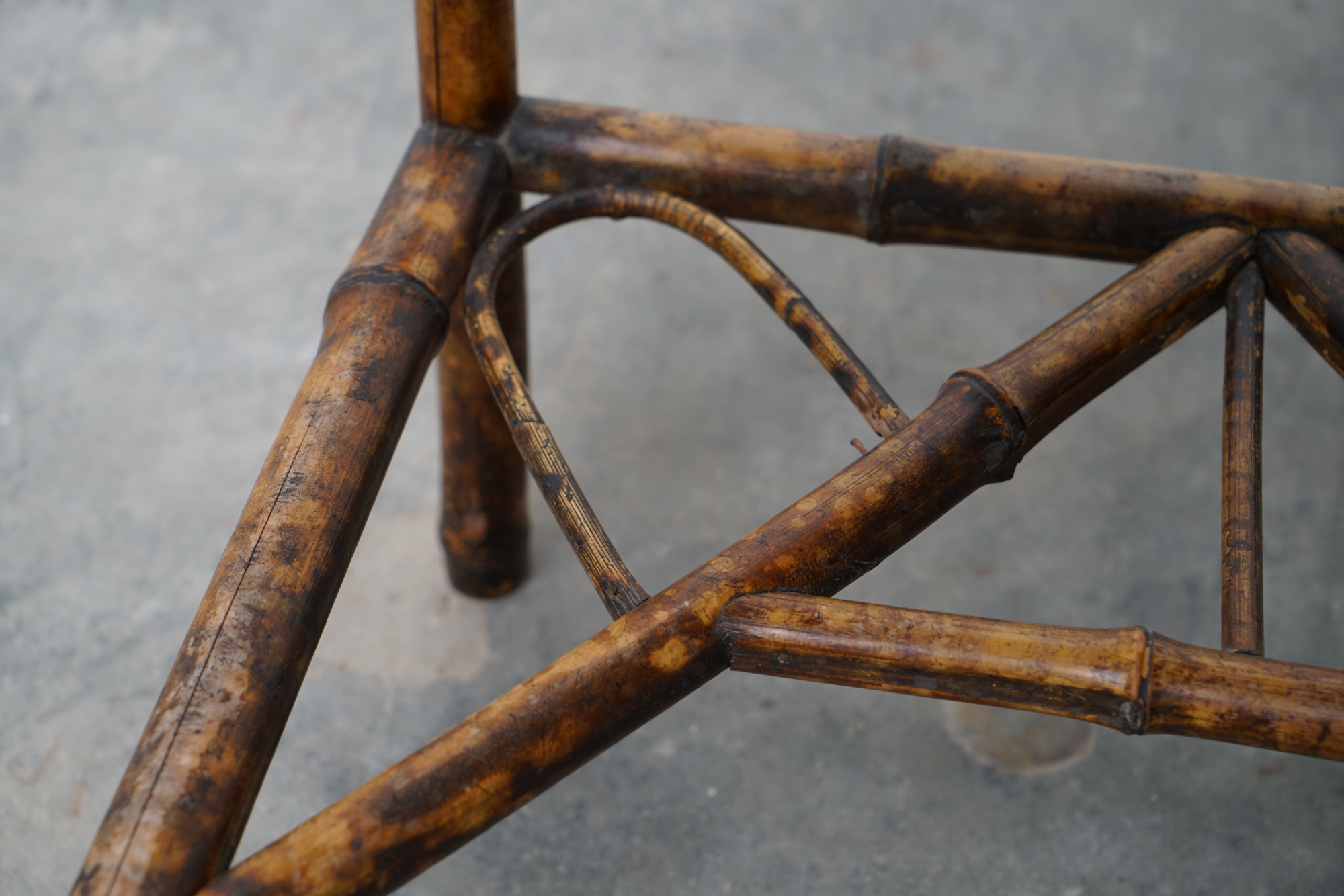 Asian Inspired Painted Wood Student Desk and Side Table, 20th Century