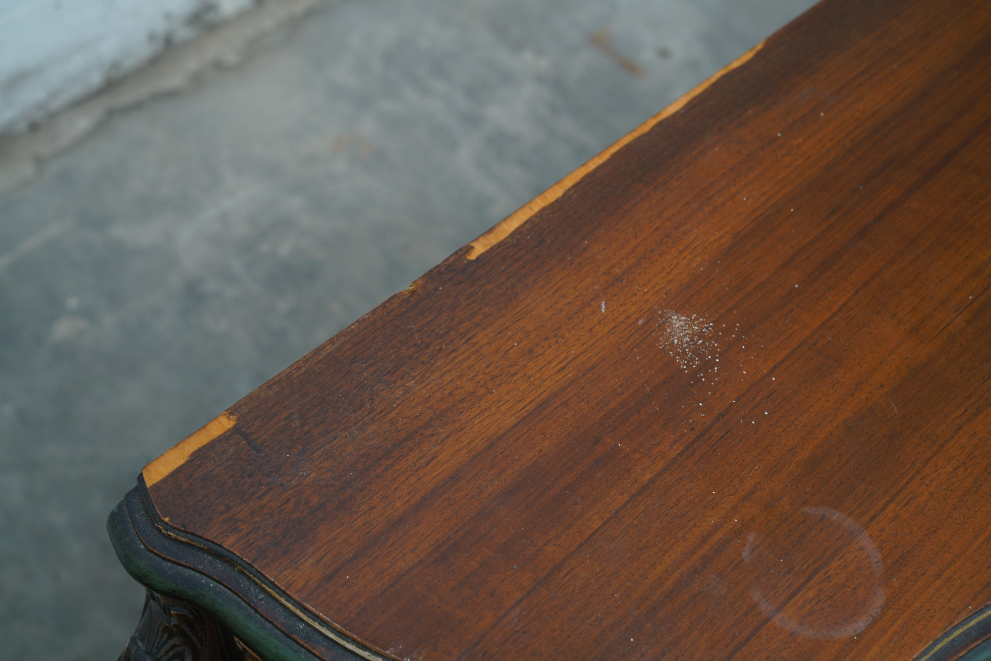 Louis XV Style Painted Walnut Cartonnier, 20th Century