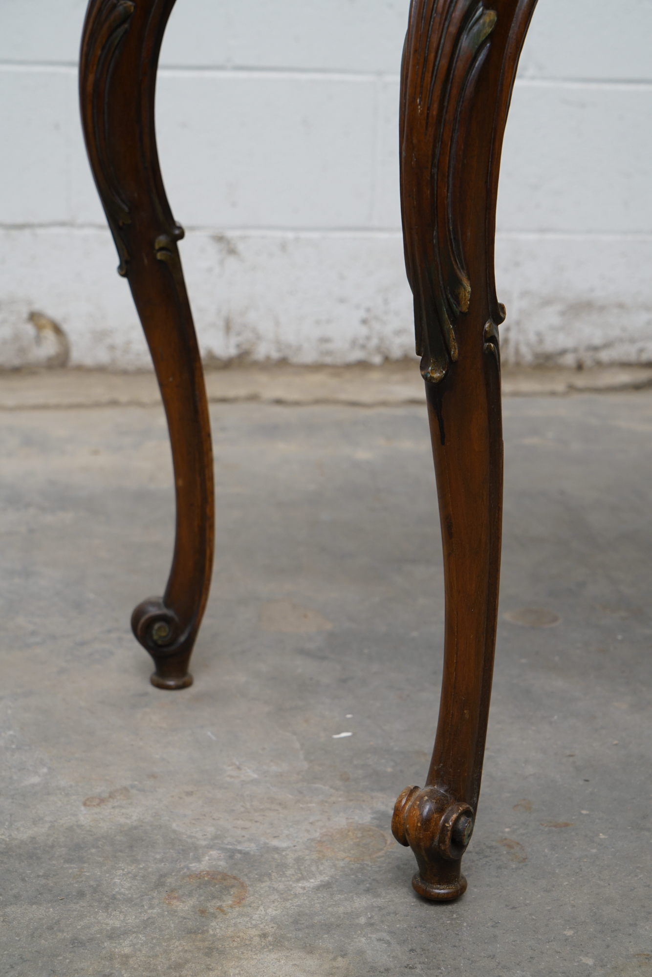 Louis XV Style Painted Walnut Cartonnier, 20th Century