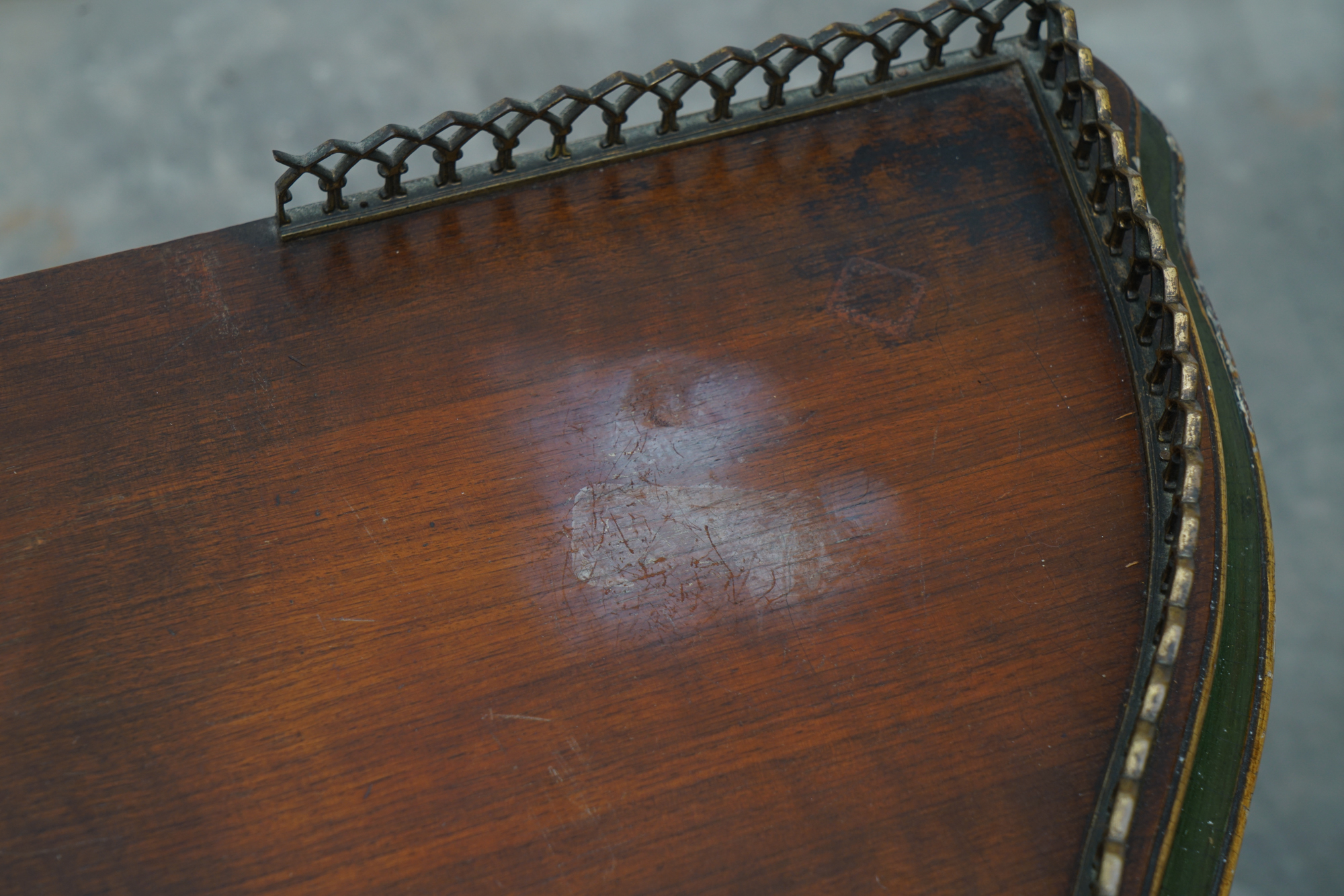 Louis XV Style Painted Walnut Cartonnier, 20th Century