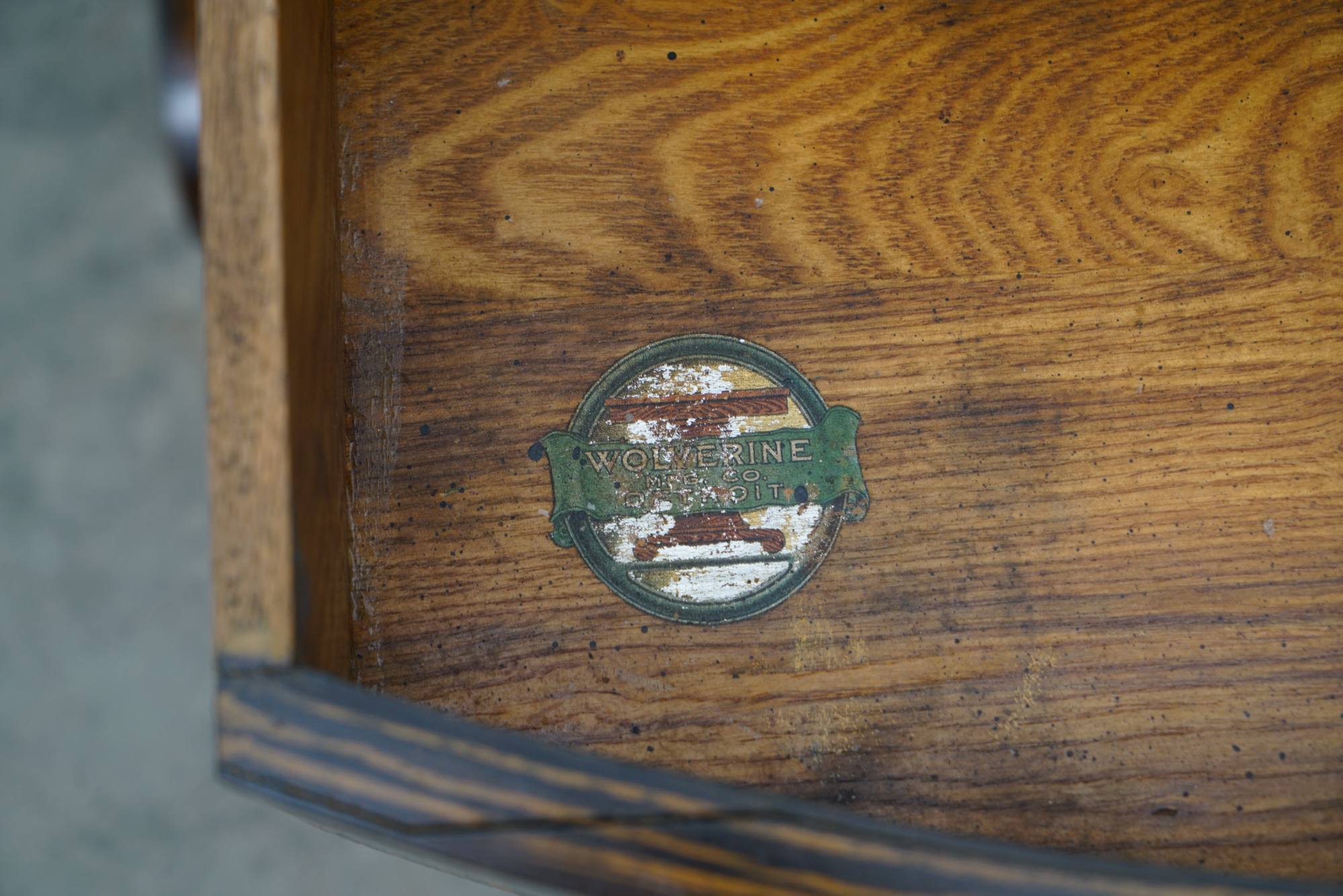 Art Deco Style Painted-Calamander & White Marble Coffee Table by Wolverine Mfg.