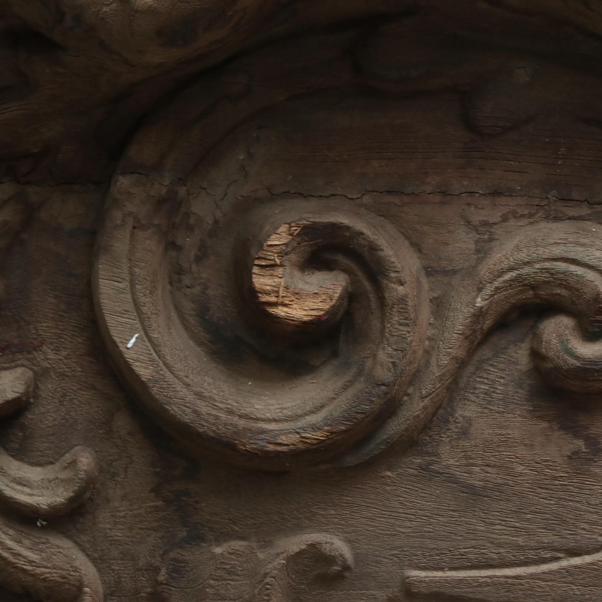 Carved Wooden Ship's Figurehead