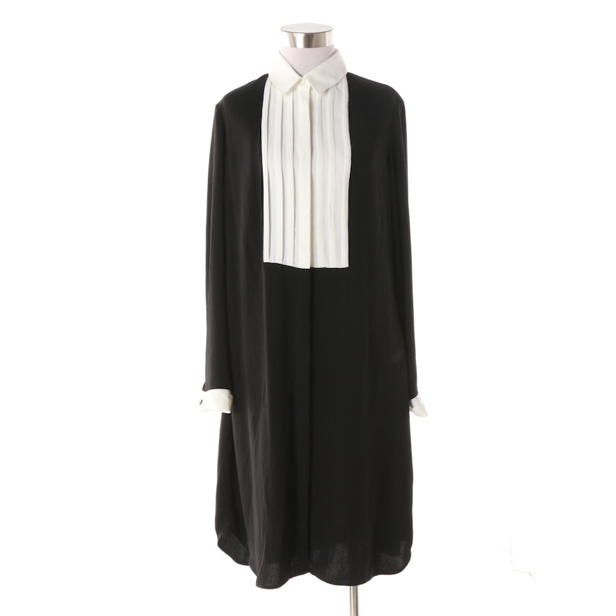 Women's Anne Fontaine Millie Tuxedo Style Shirt Dress