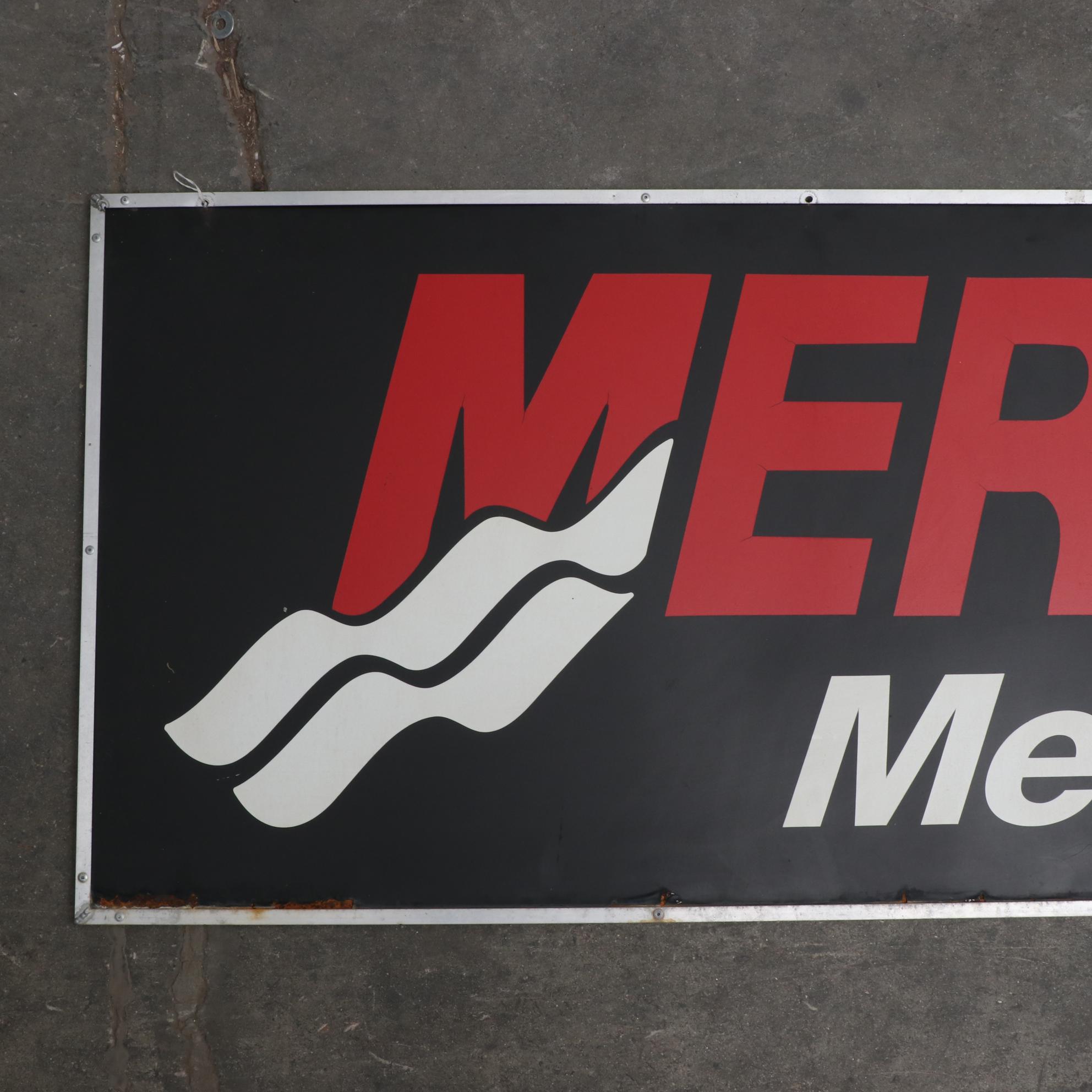 Mercury MerCruiser Boat Engines Advertising Sign