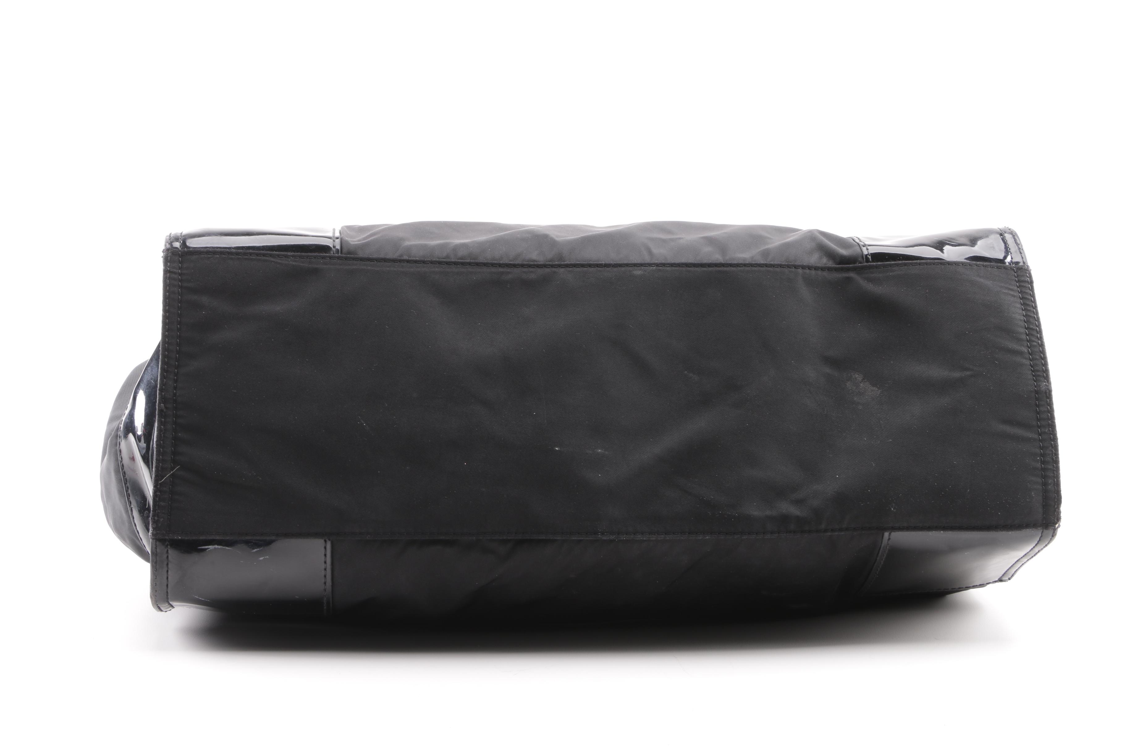 Tory Burch Large Ella Black Nylon Tote