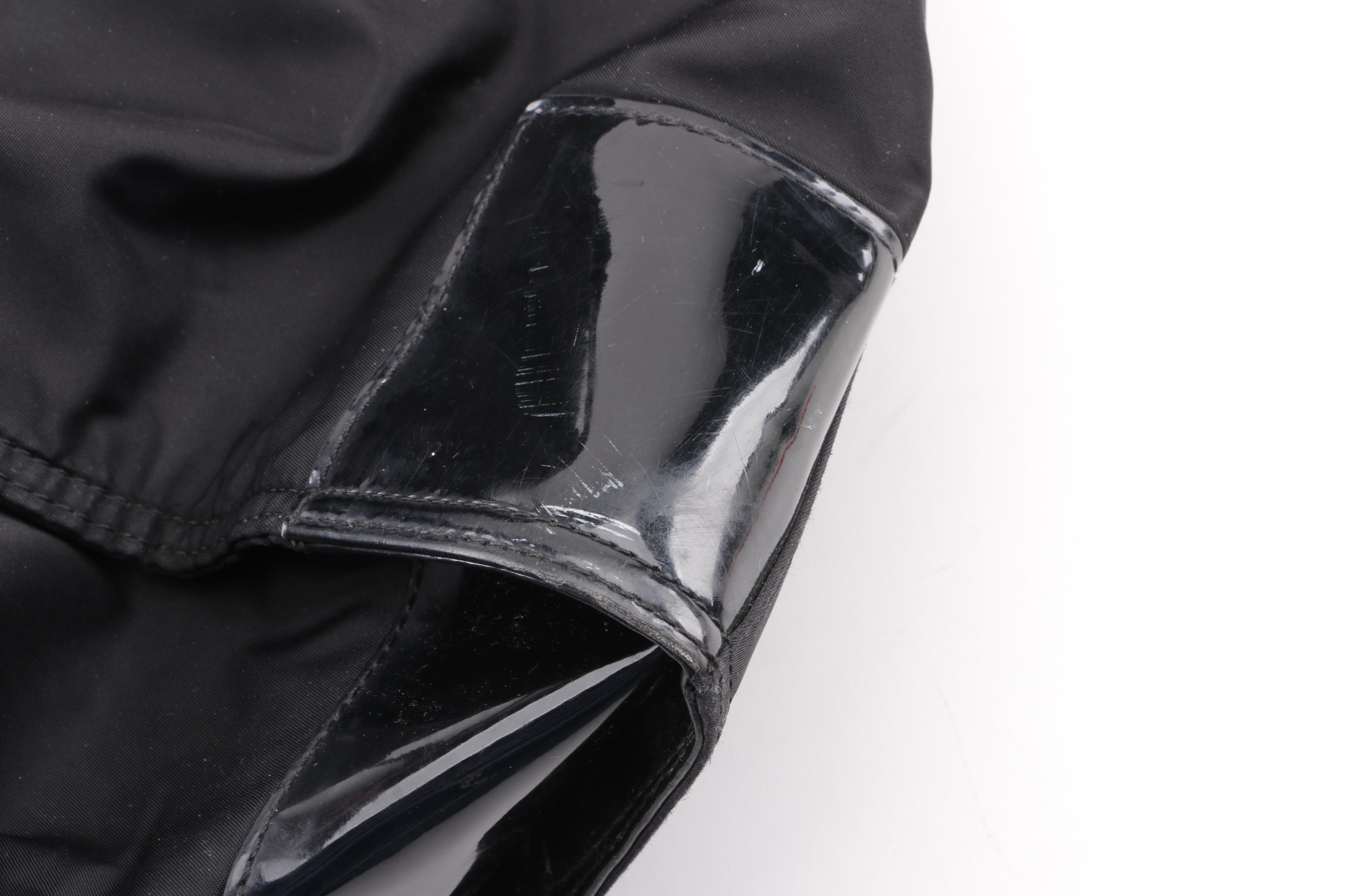 Tory Burch Large Ella Black Nylon Tote