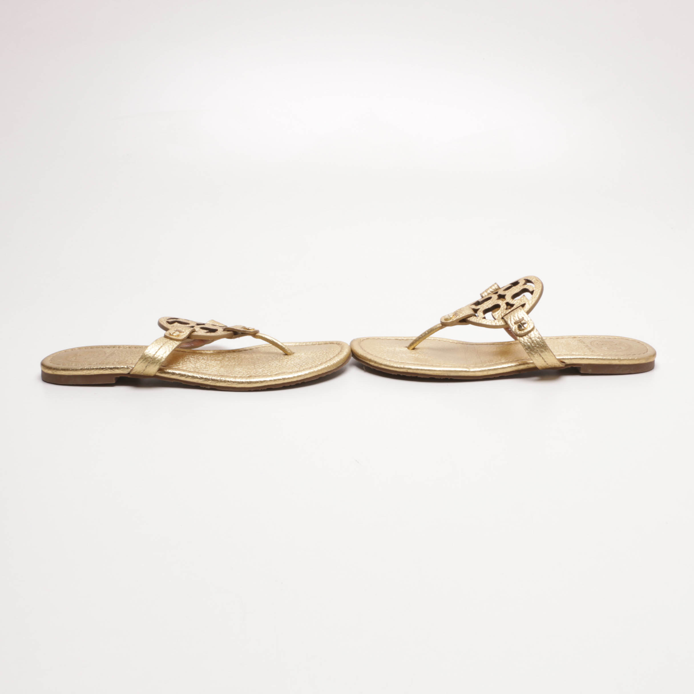 Tory Burch Woven Leather and Raffia Wedges and Sandals