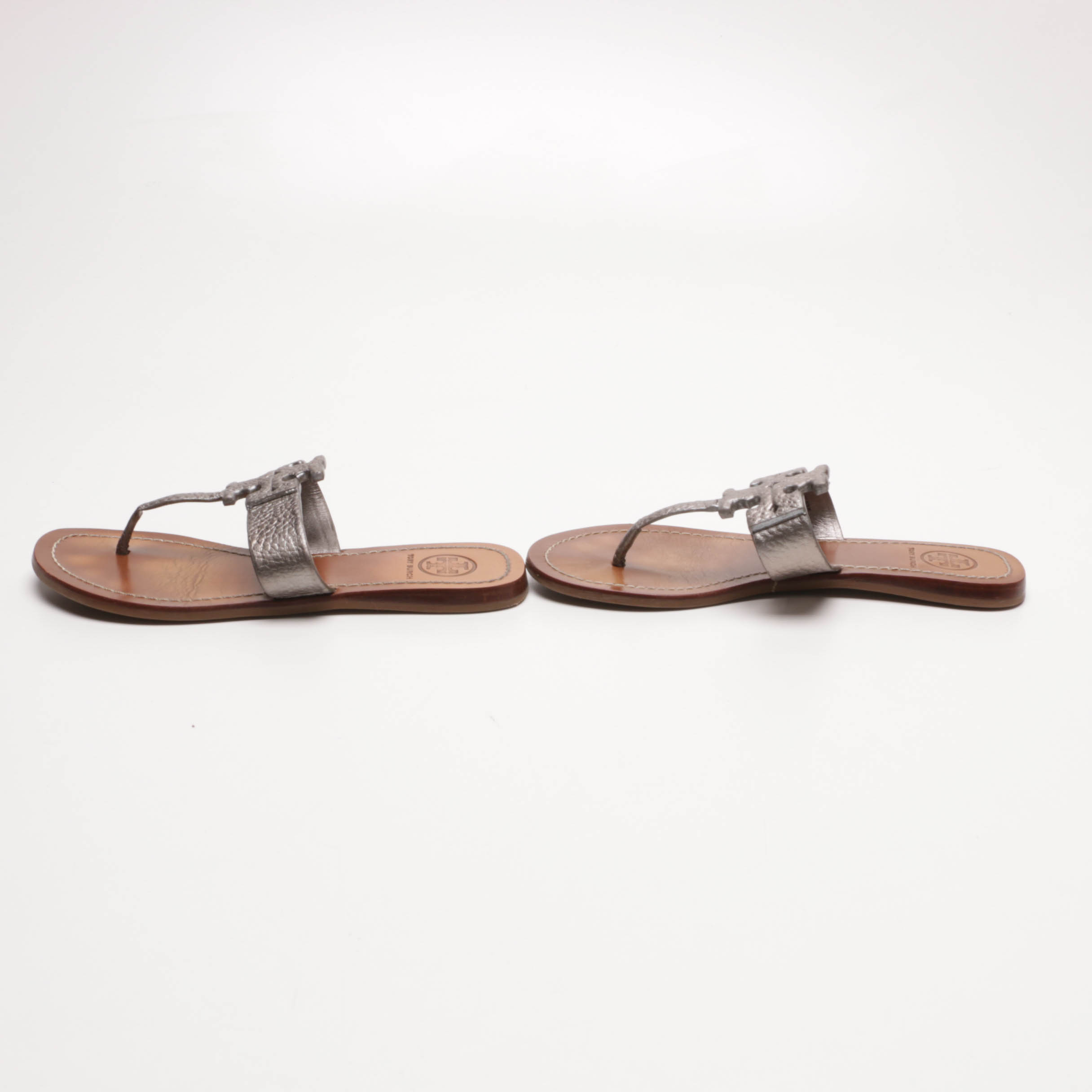 Tory Burch Woven Leather and Raffia Wedges and Sandals