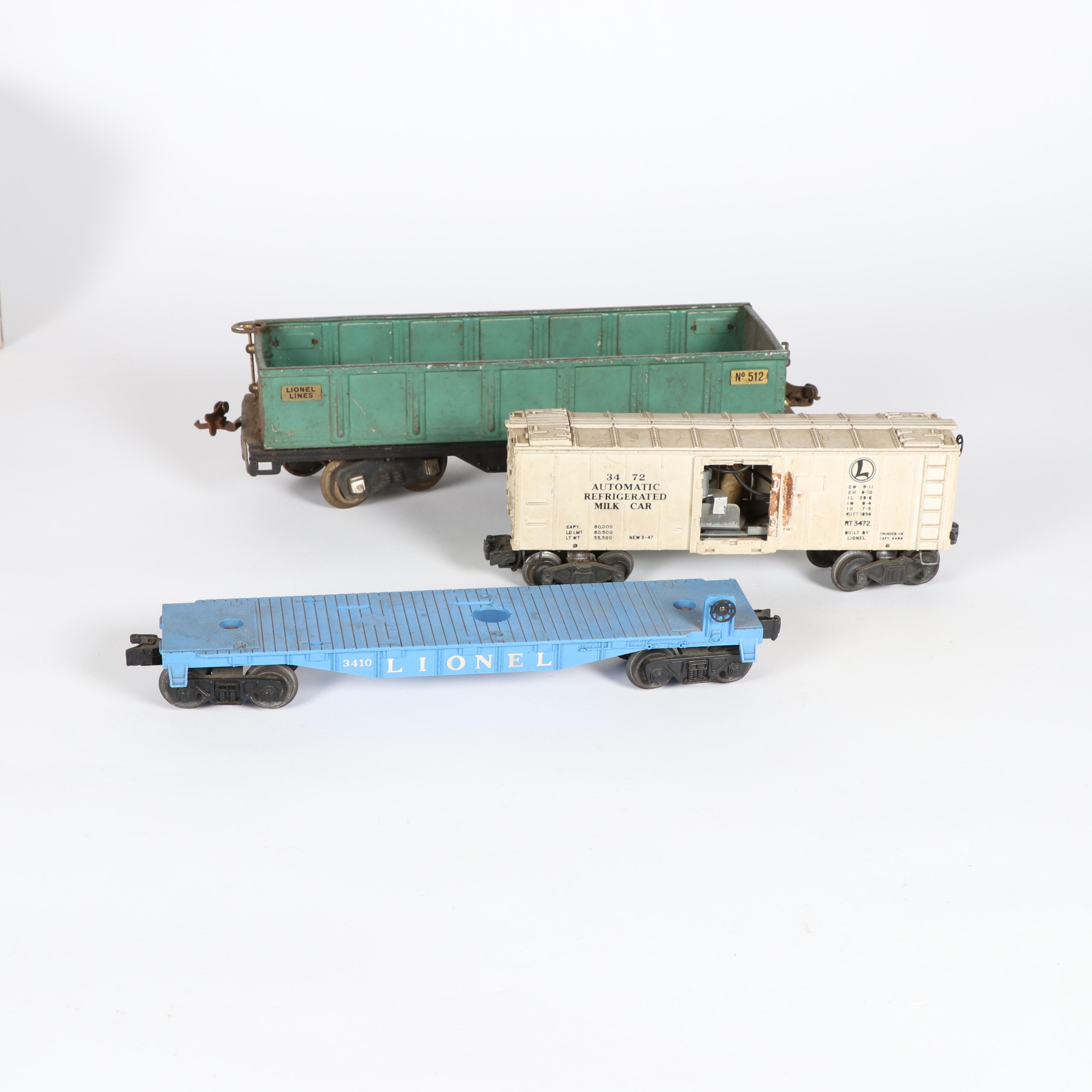 Train Cars and Track Accessories including Marx and Pre-War Lionel