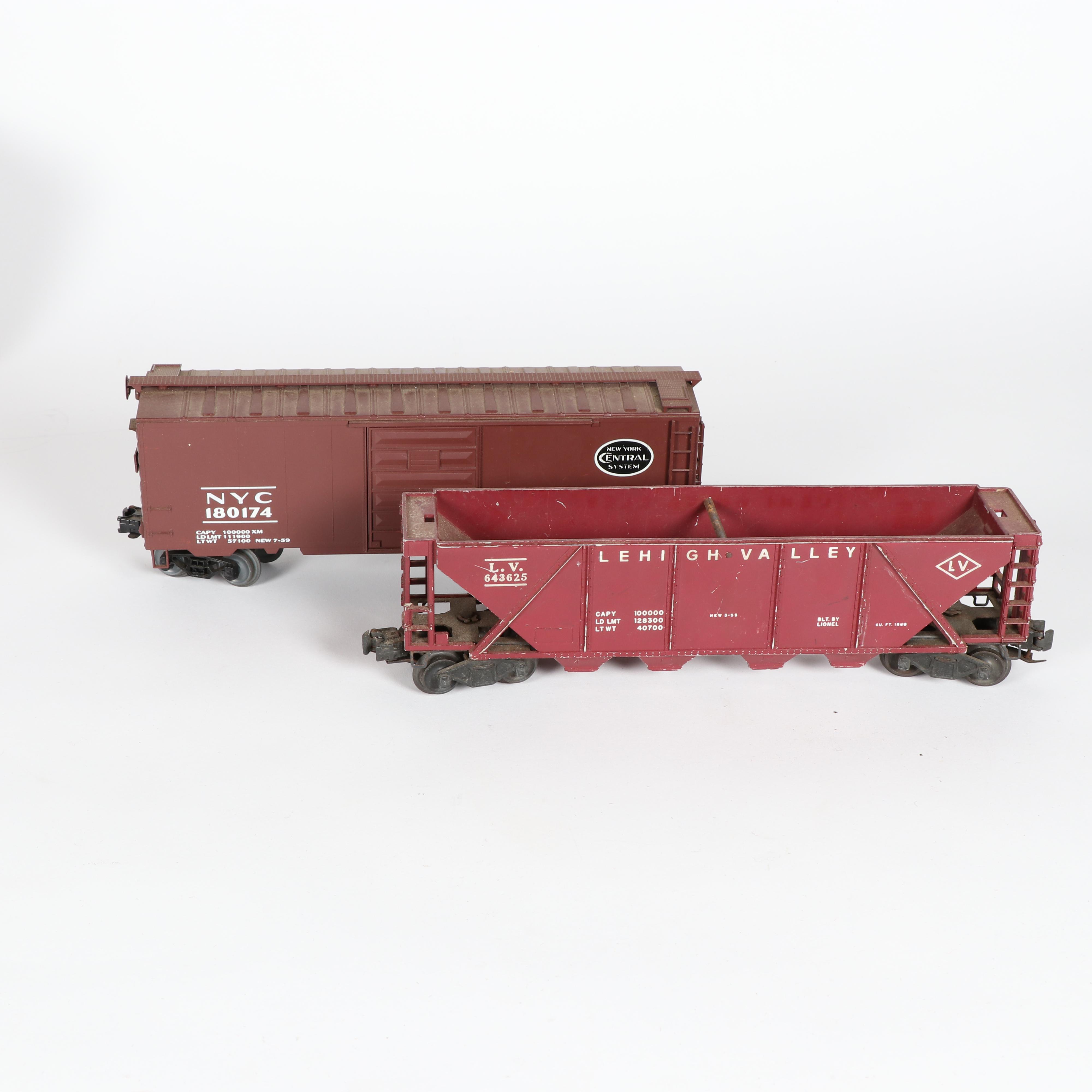 Train Cars and Track Accessories including Marx and Pre-War Lionel