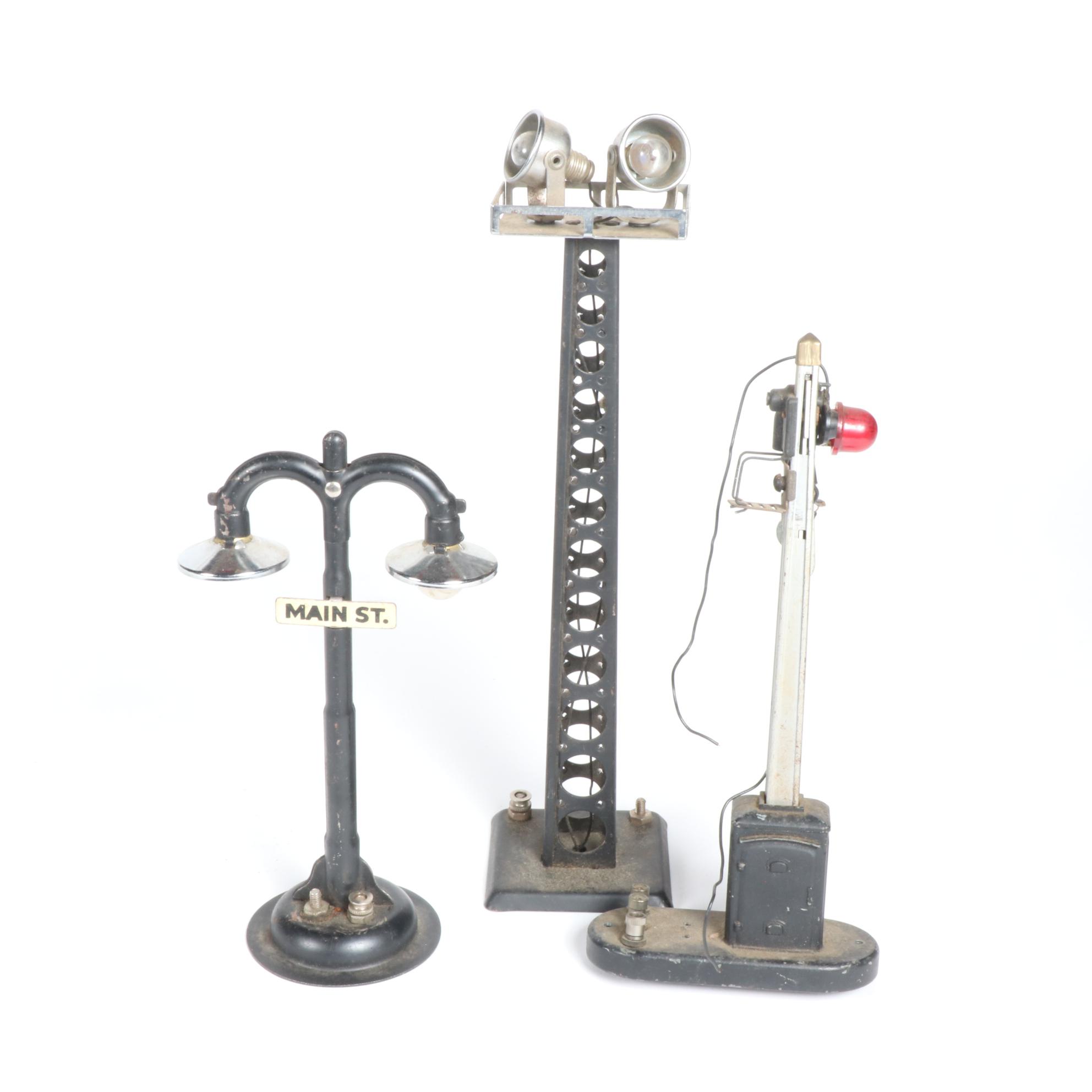 Train Cars and Track Accessories including Marx and Pre-War Lionel