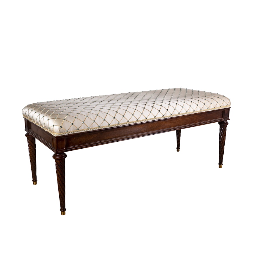 Contemporary Upholstered Accent Bench by Hickory Chair Company