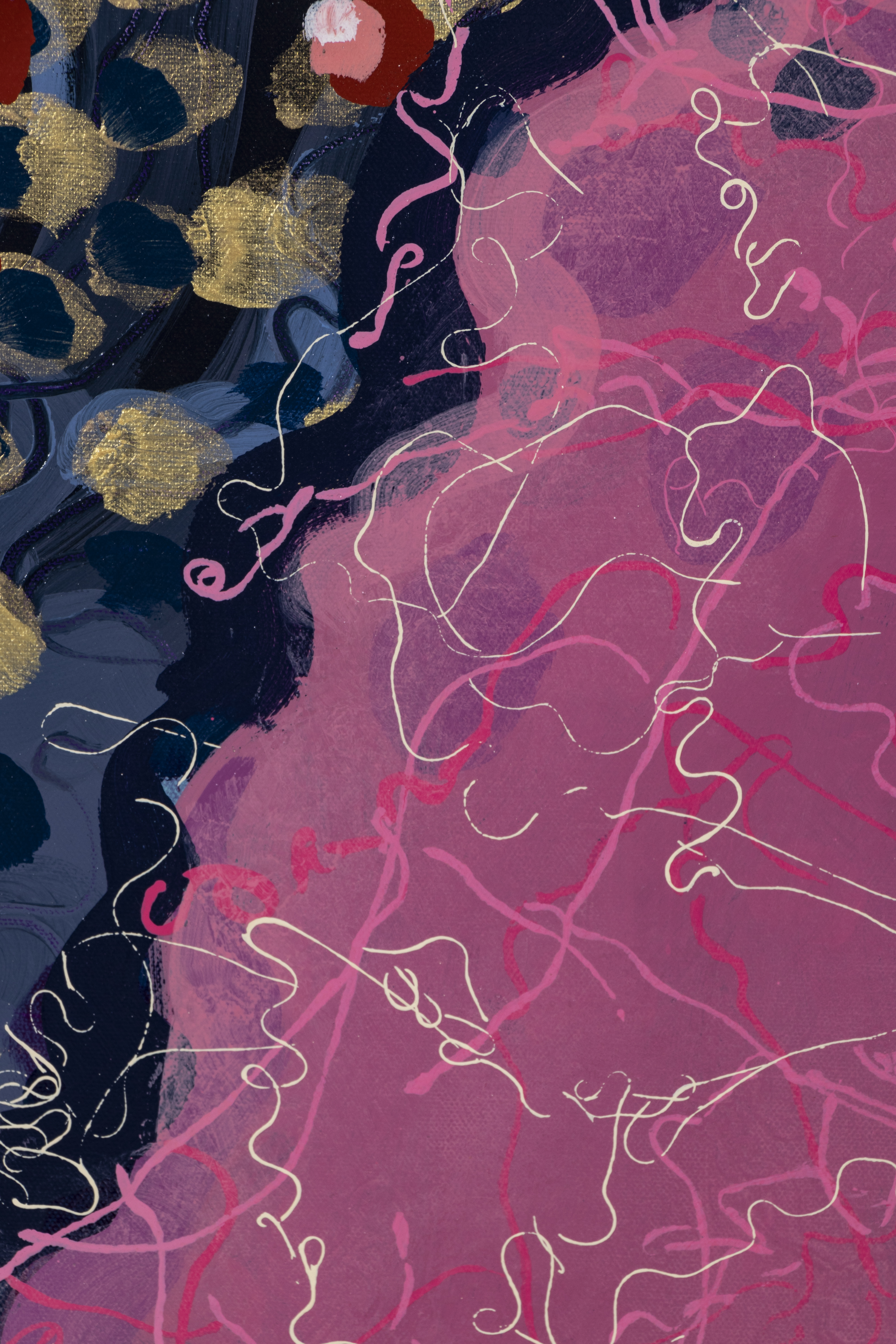 Oil Painting of 20th Century Style Figures