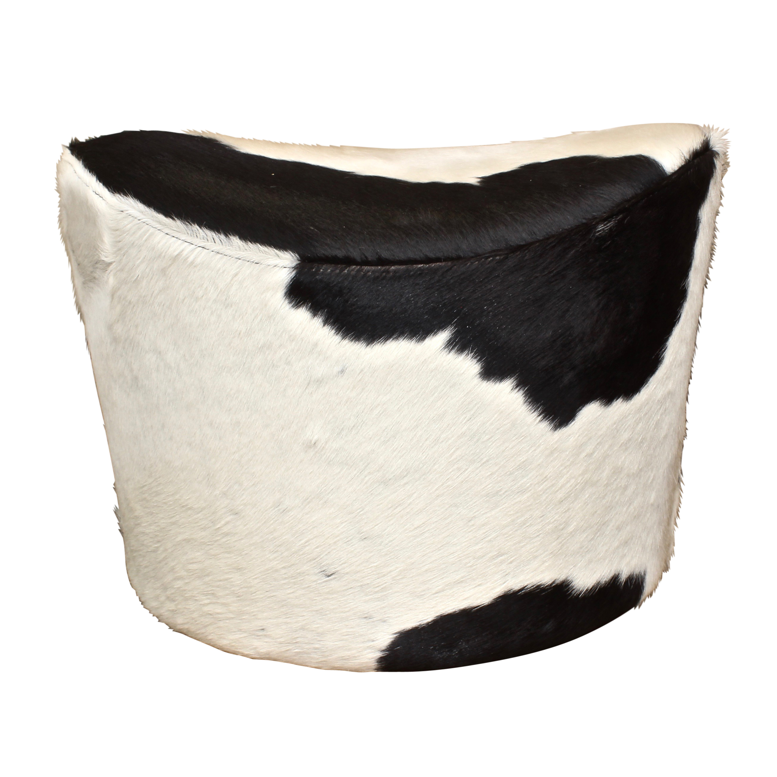 Cowhide Swivel Ottoman by Ikea