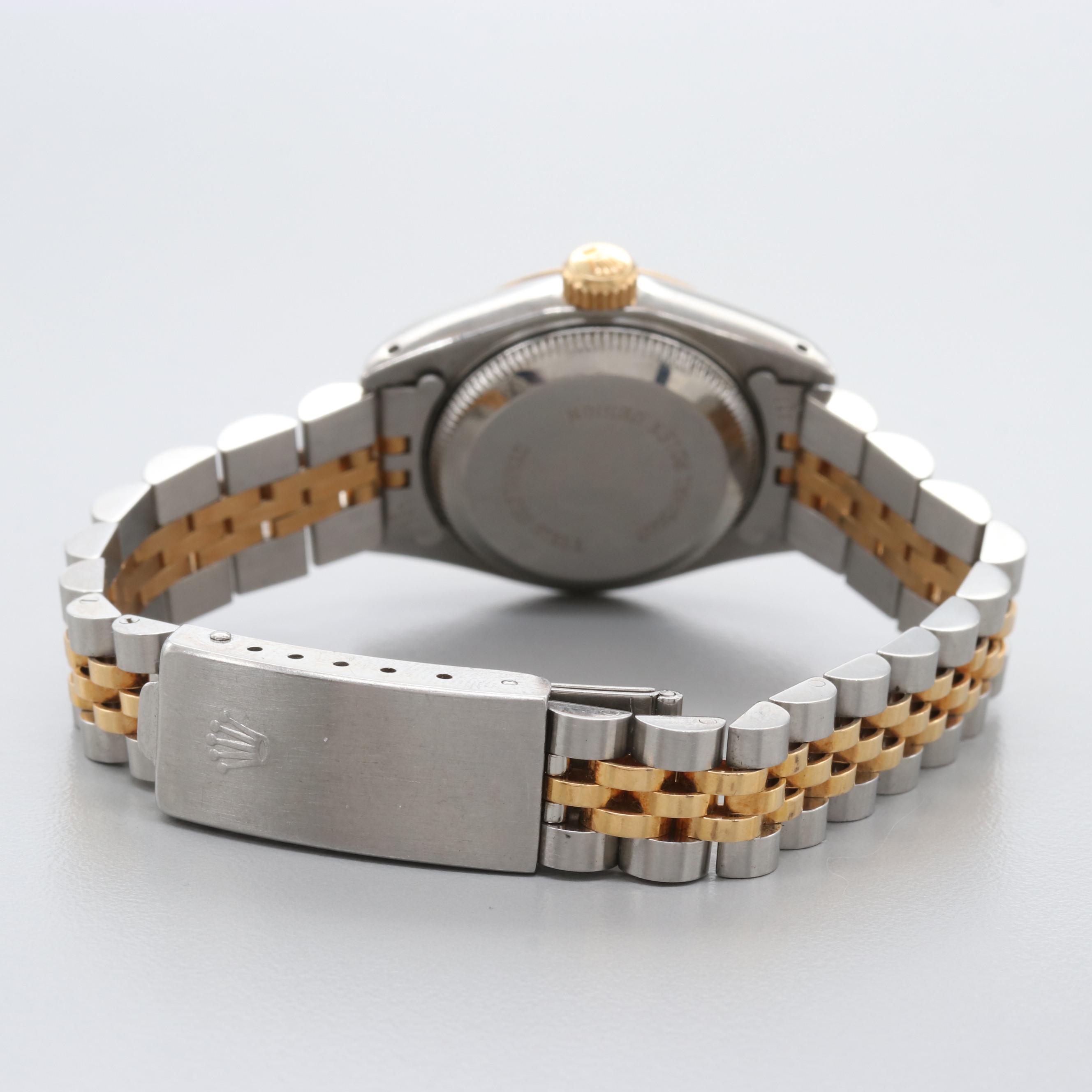 Rolex Stainless Steel and 18K Yellow Gold Datejust Watch 1987