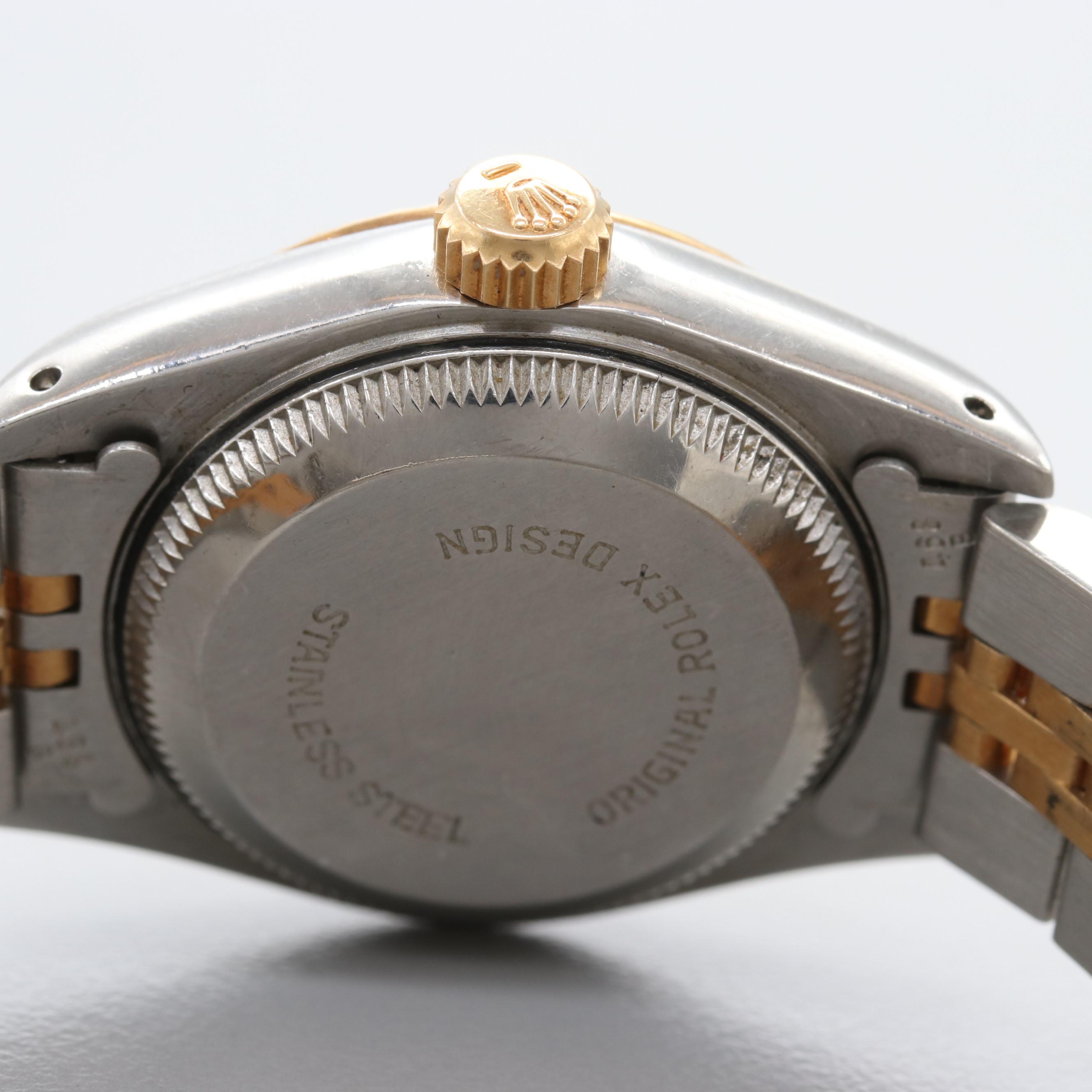 Rolex Stainless Steel and 18K Yellow Gold Datejust Watch 1987