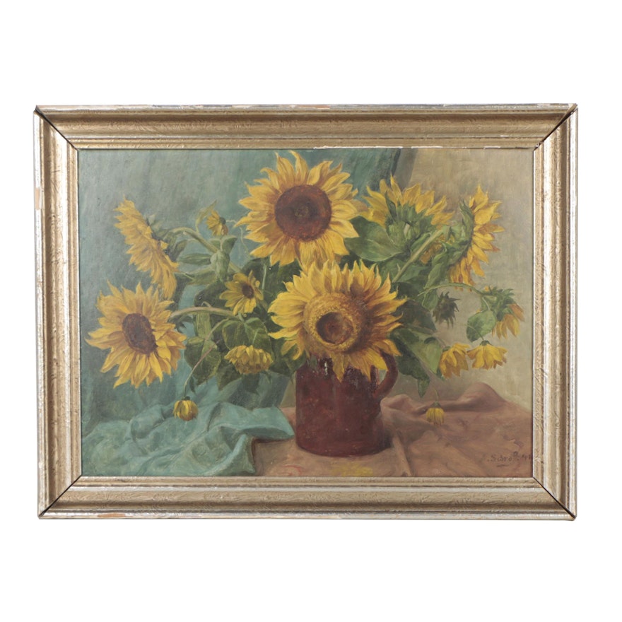 A. Schroff Still Life Oil Painting