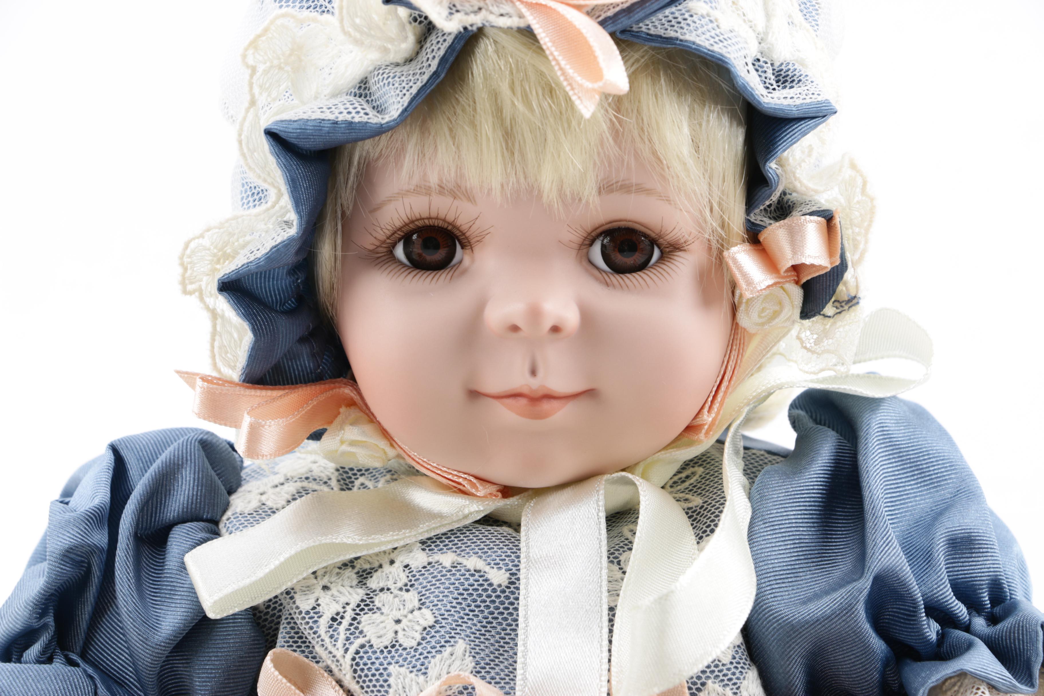 Ashton-Drake Galleries Porcelain Dolls Including "Carrie", 1990s