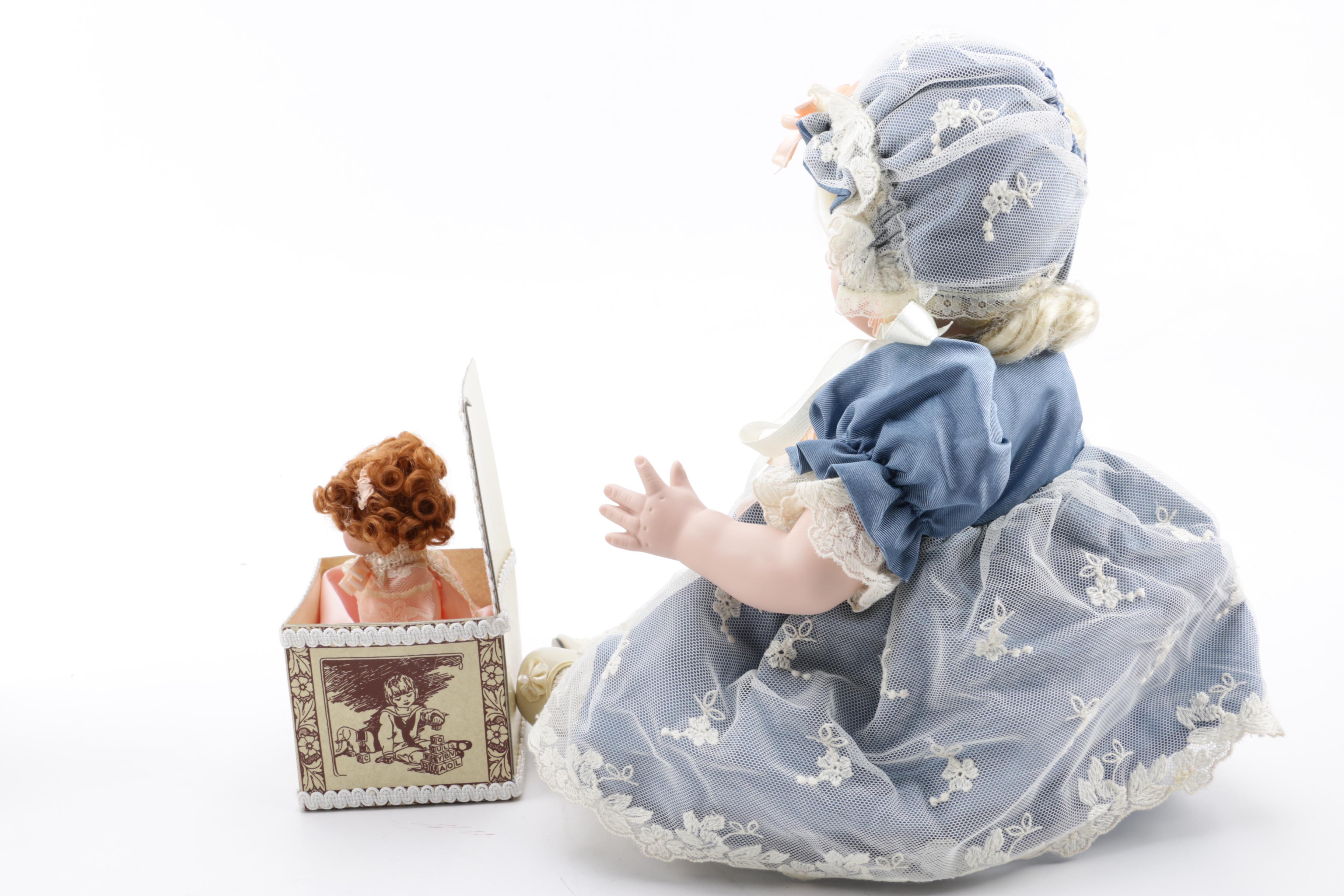 Ashton-Drake Galleries Porcelain Dolls Including "Carrie", 1990s