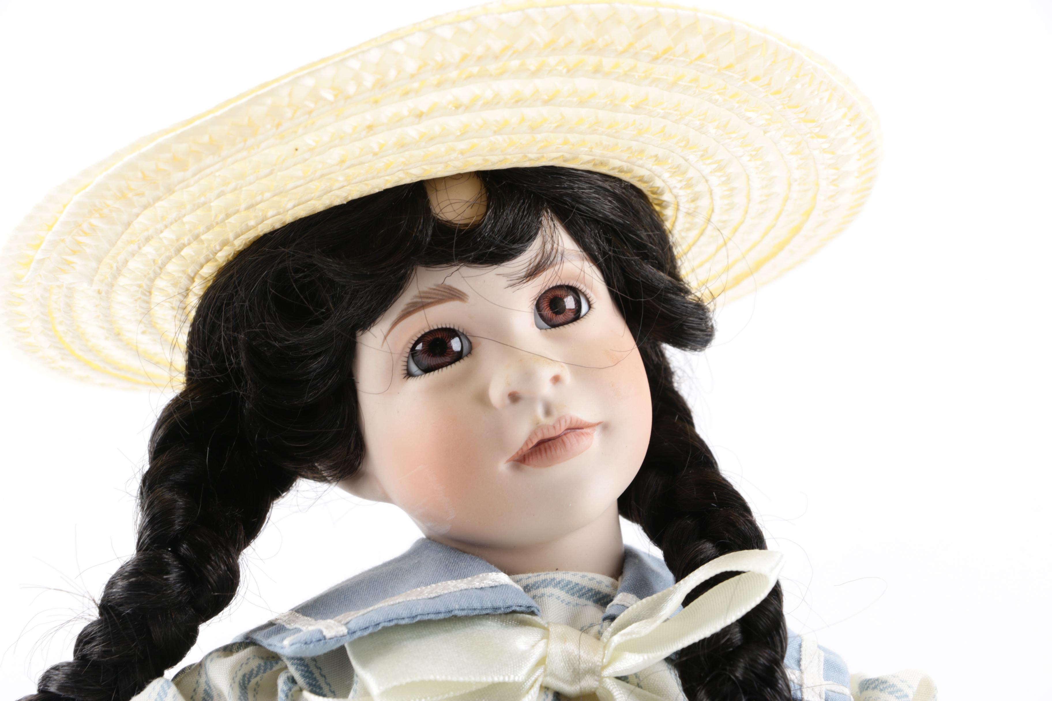 Ashton-Drake Galleries Porcelain Dolls Including "Carrie", 1990s