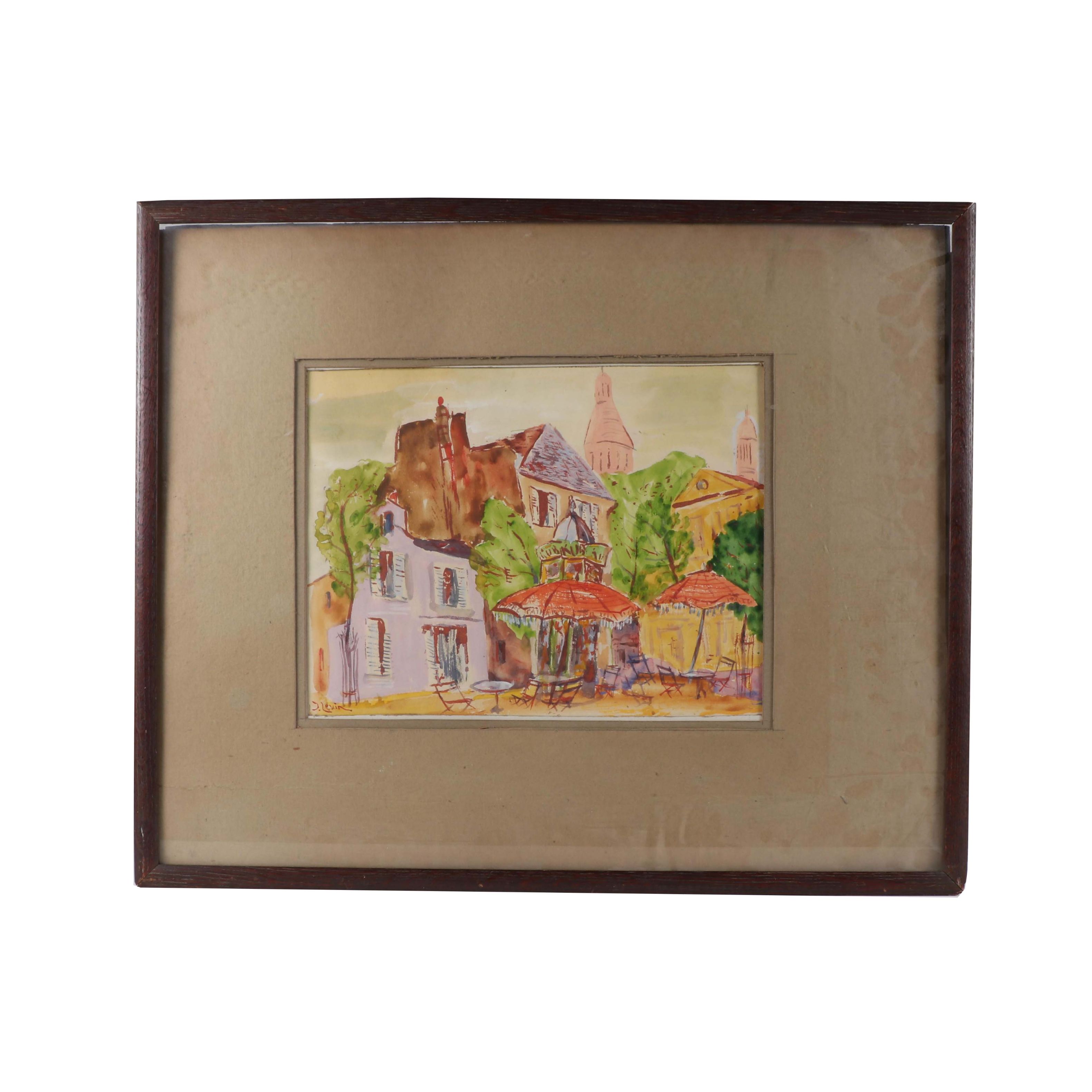 Joseph Levin Watercolor Painting