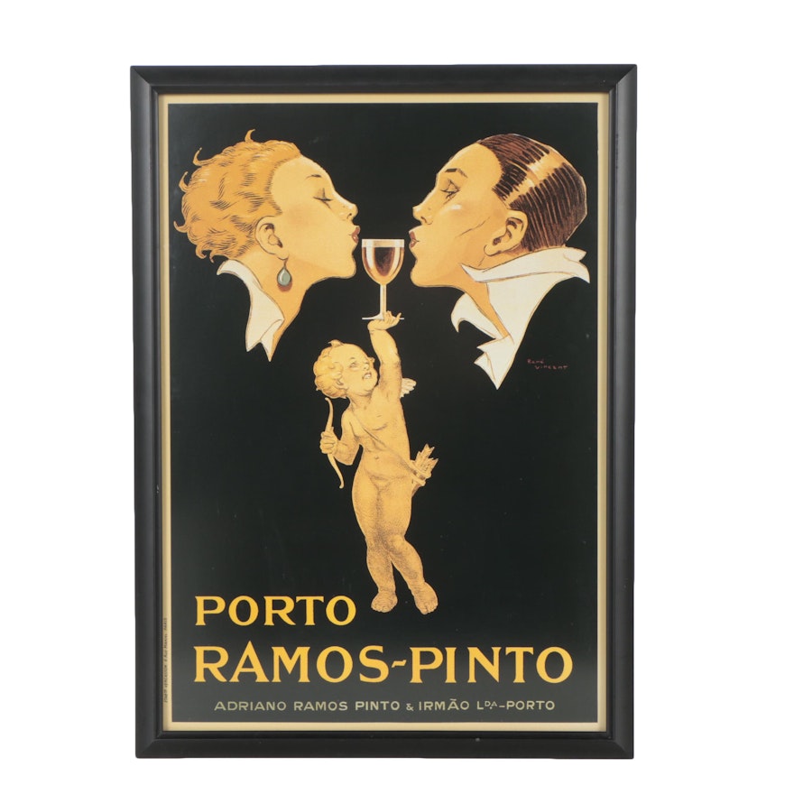 Offset Lithograph Poster after René Vincent "Porto Ramos-Pinto"