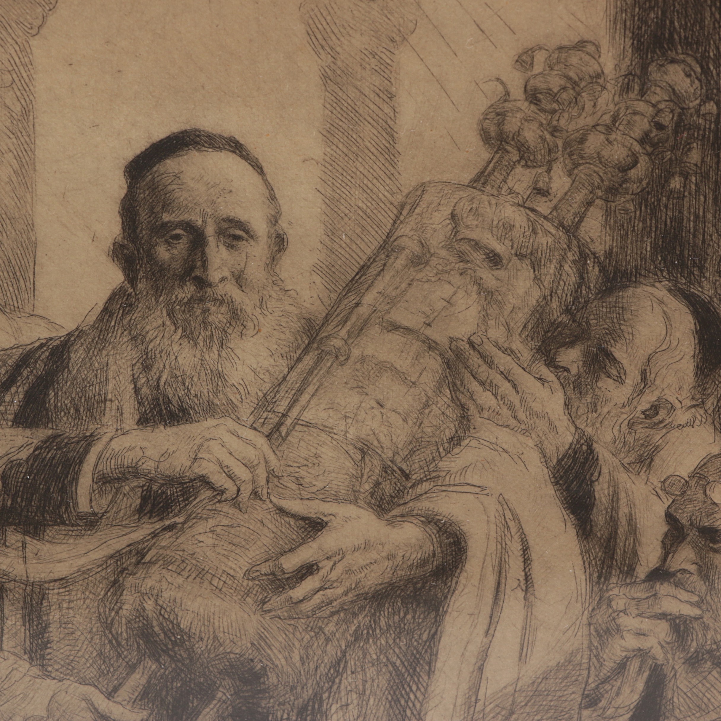Samuel Cahan Engraving "The Torah"