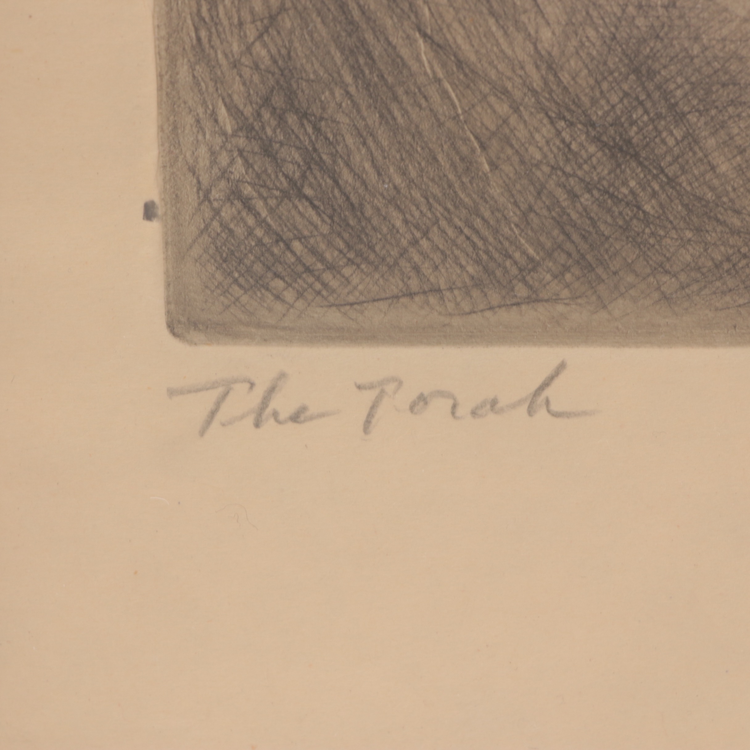 Samuel Cahan Engraving "The Torah"