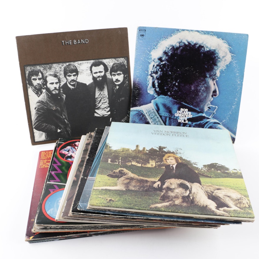 Van Morrison, Bob Dylan, The Band, and Other Rock, Pop and Folk Records