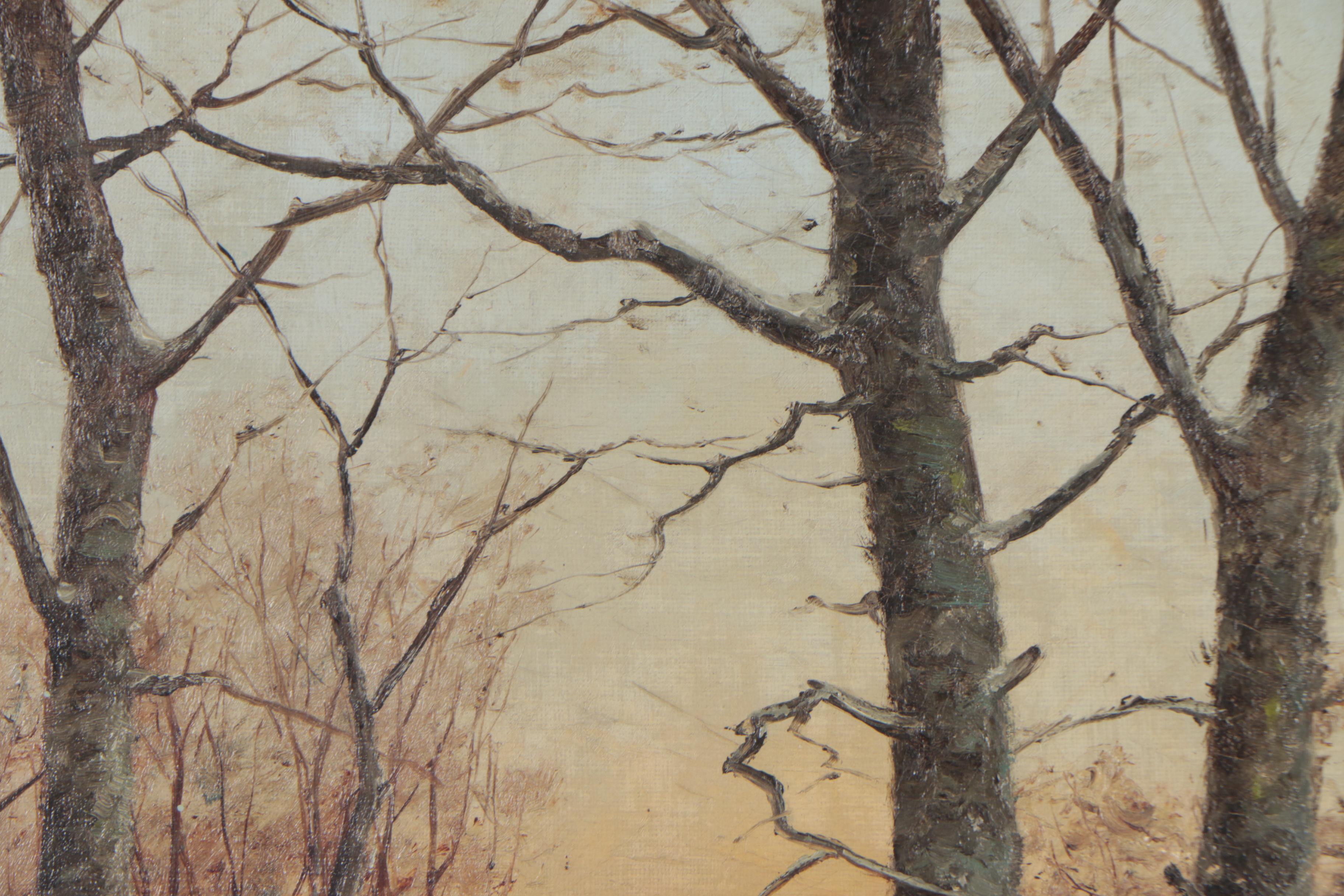 Carl C. Brenner 1883 Oil Painting