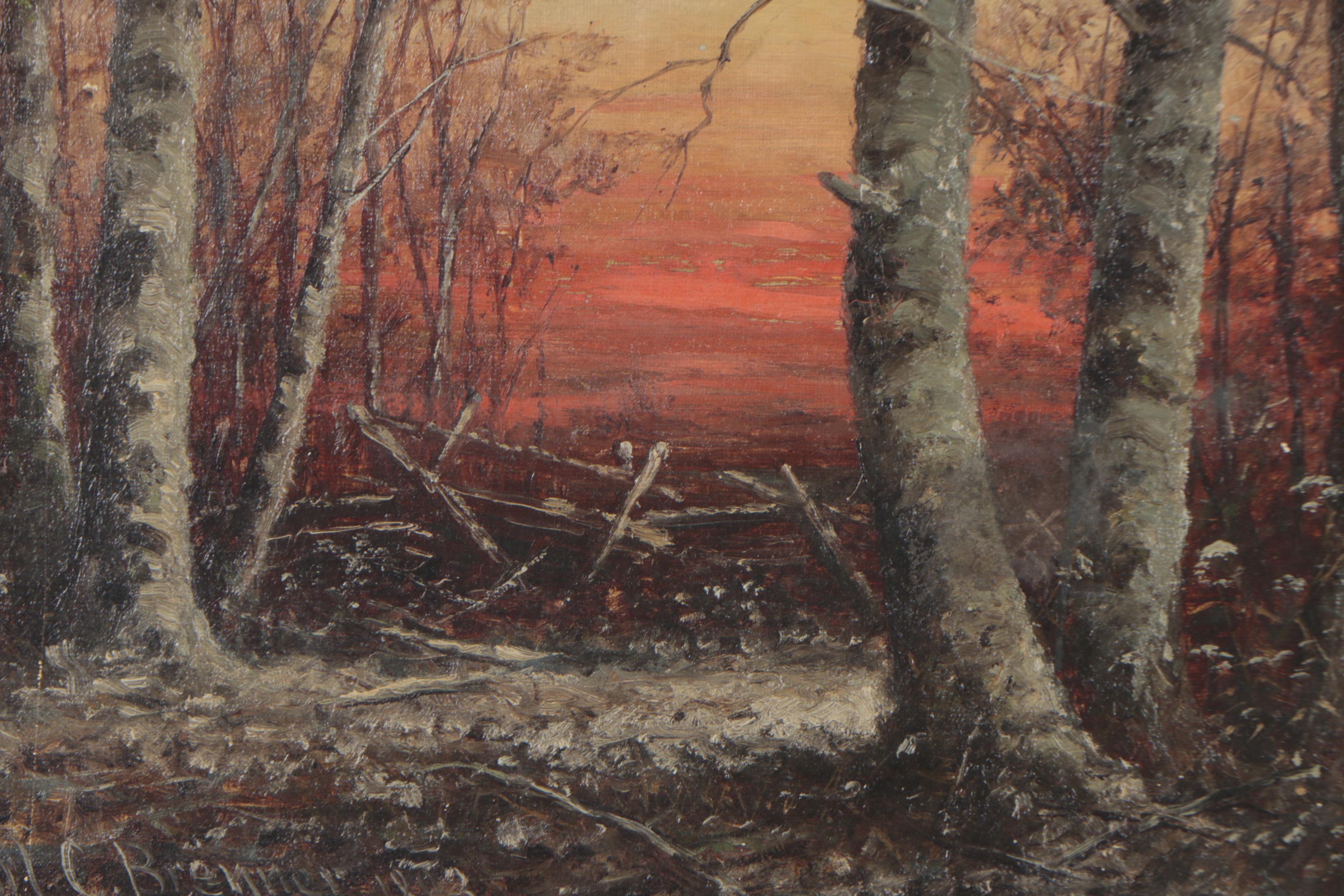 Carl C. Brenner 1883 Oil Painting