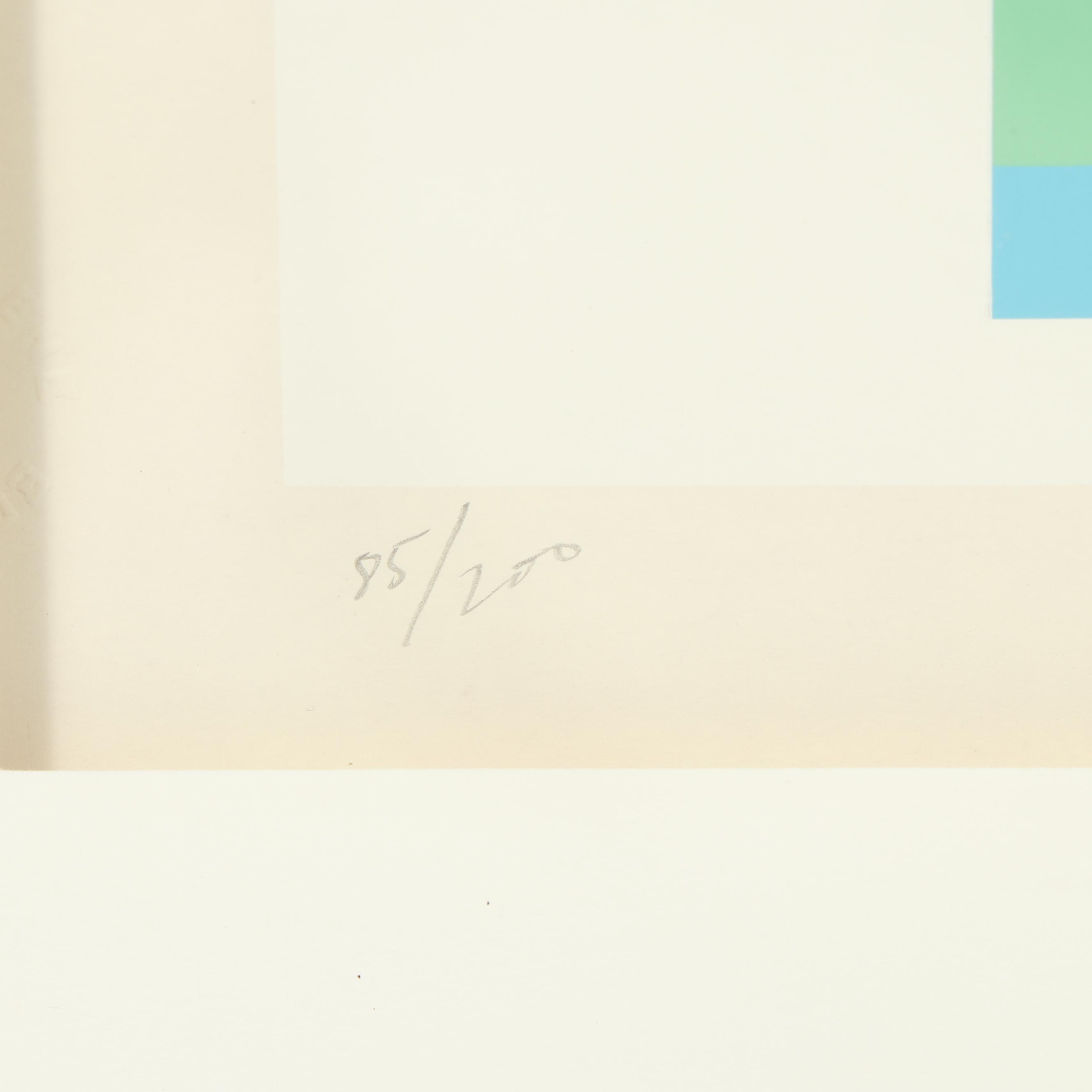 Yaacov Agam Serigraph from the "Hommage a G.B." Series