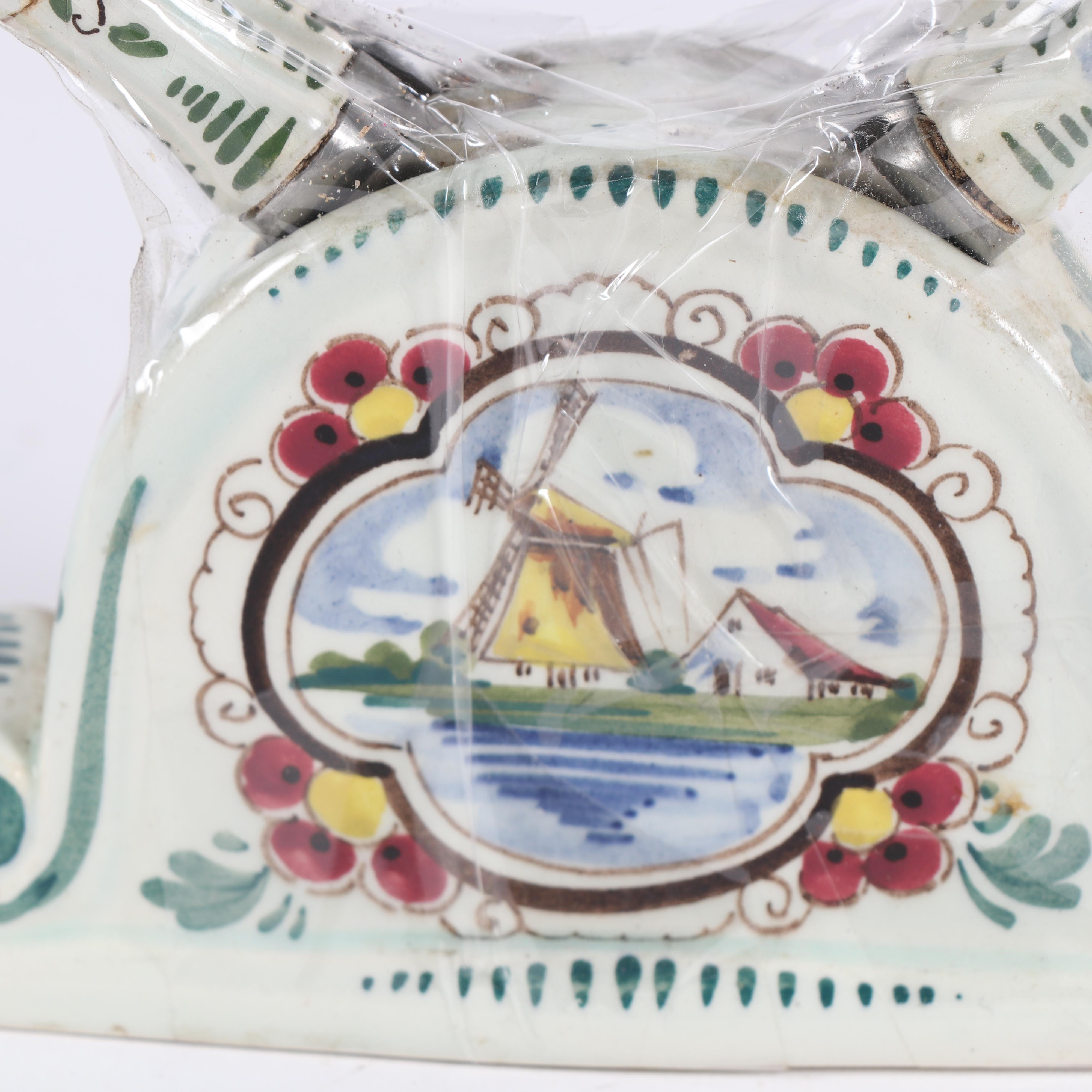 Delft Elesva Hand-Painted Polychrome Earthenware Knife Set