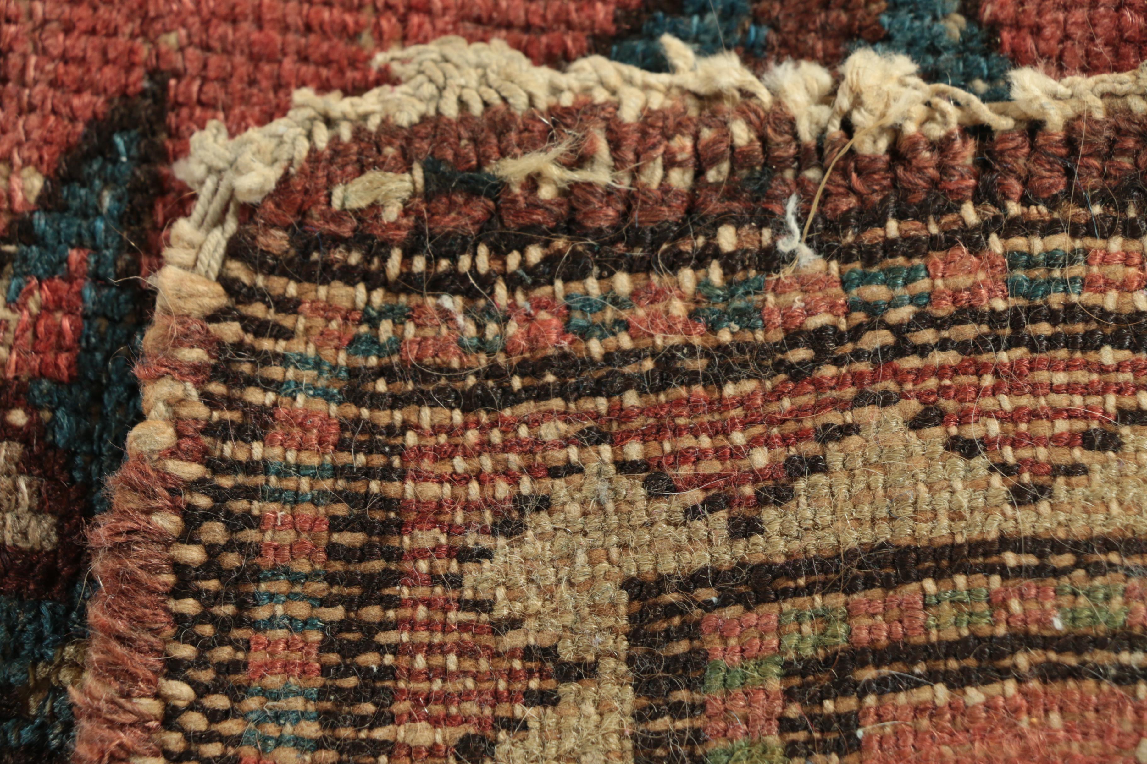 Semi-Antique Hand-Knotted Caucasian Shirvan Wool Rug