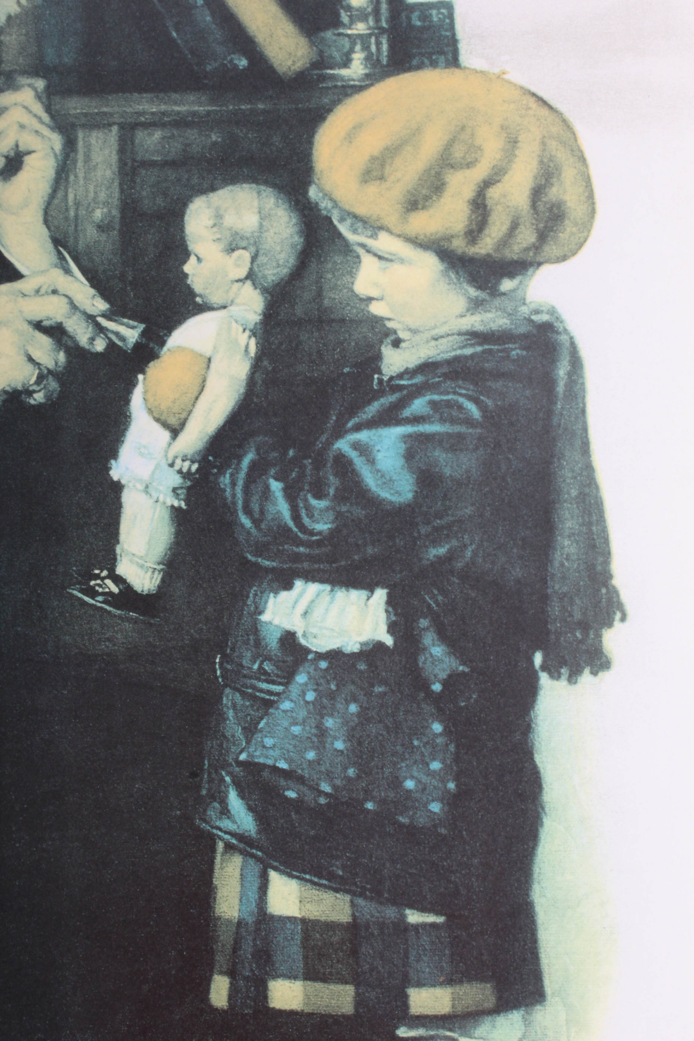 Norman Rockwell Limited Edition Collotype "The Doctor and The Doll"