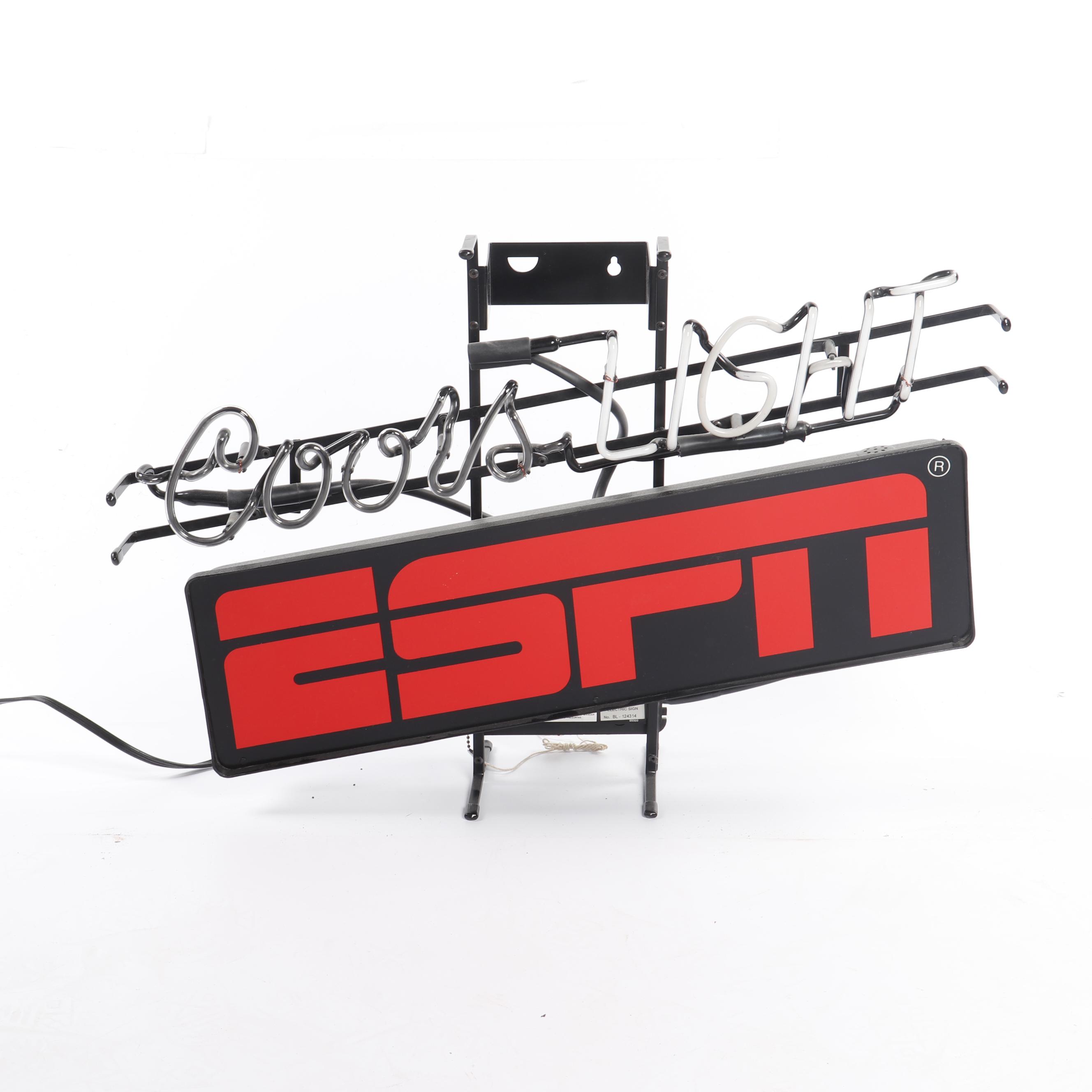 ESPN Coors Light Neon Sign