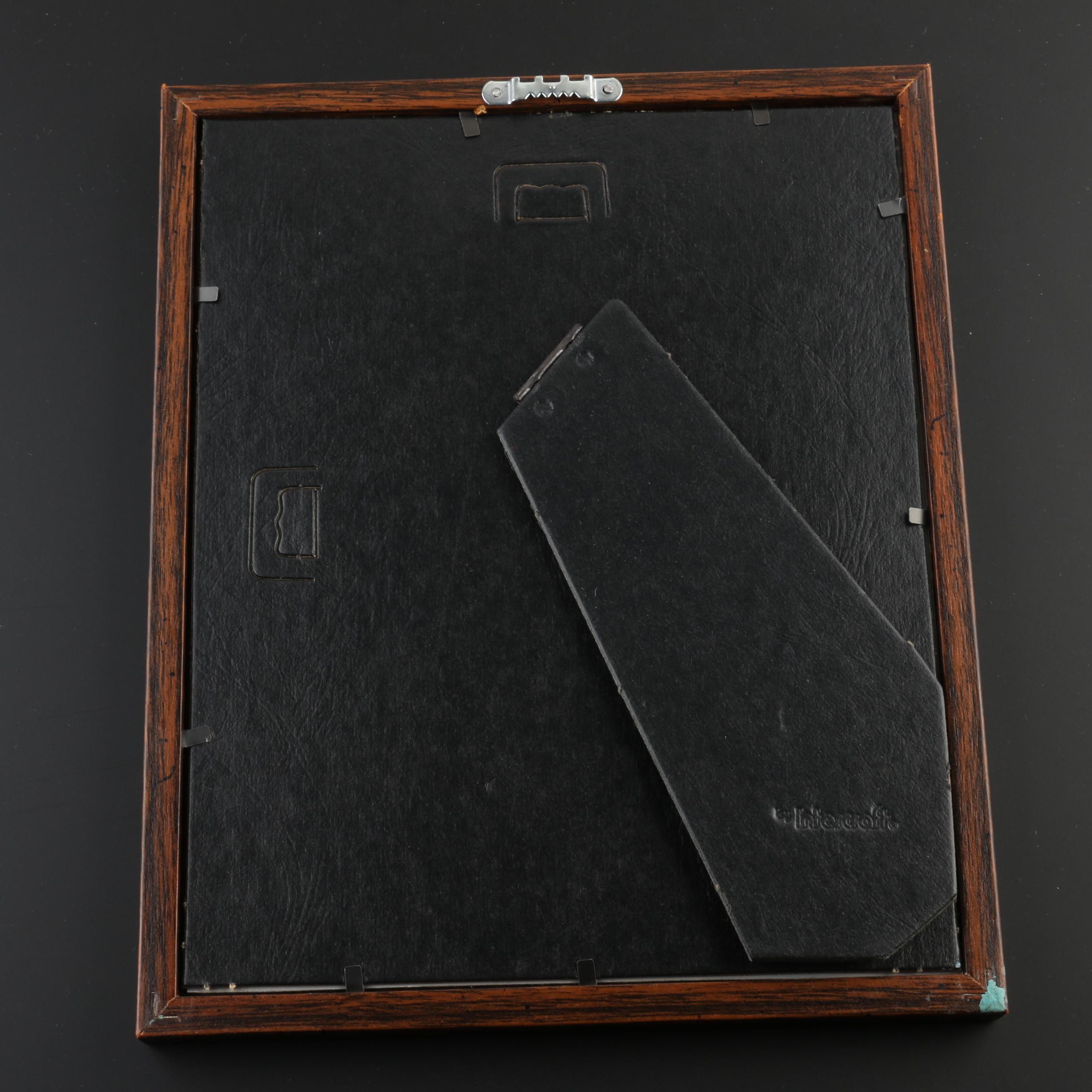 Framed Native American-Themed Stamp and Coin Assortment