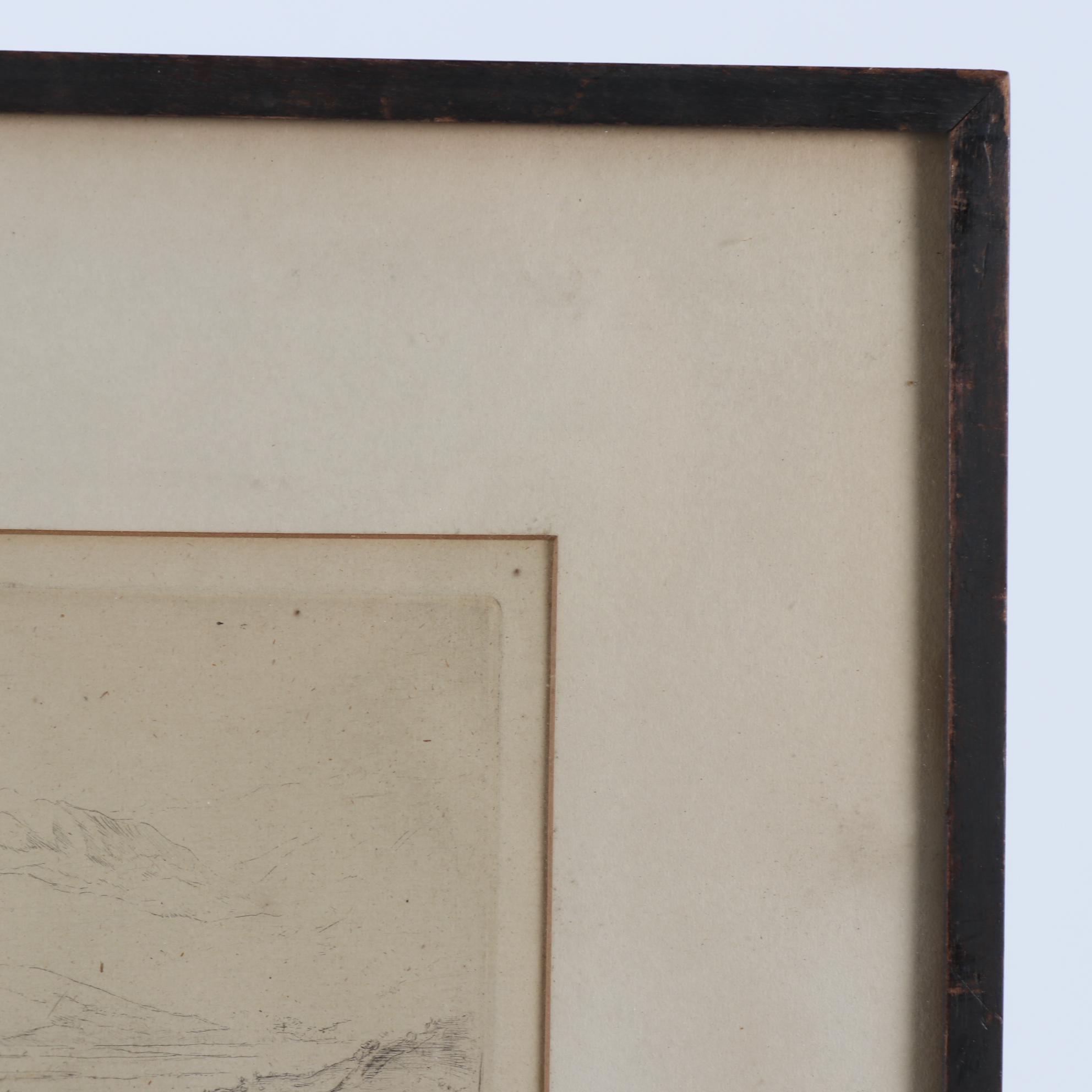 Limited Edition Etching of Mountain Village