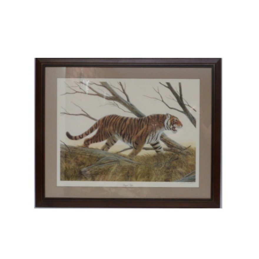 John Ruthven Limited Edition Offset Lithograph "Bengal Tiger"