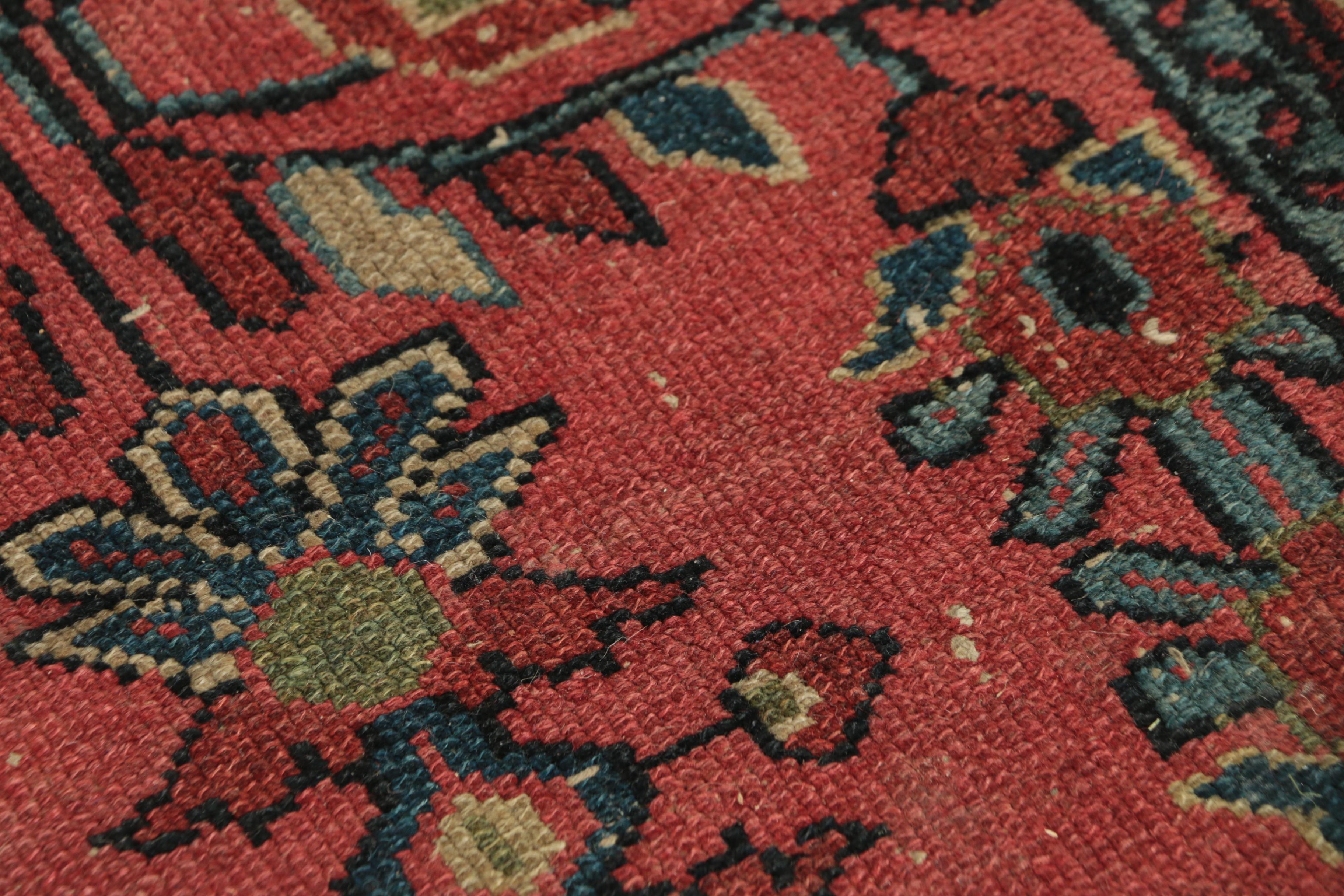 Semi-Antique Hand-Knotted Persian Wool Rug