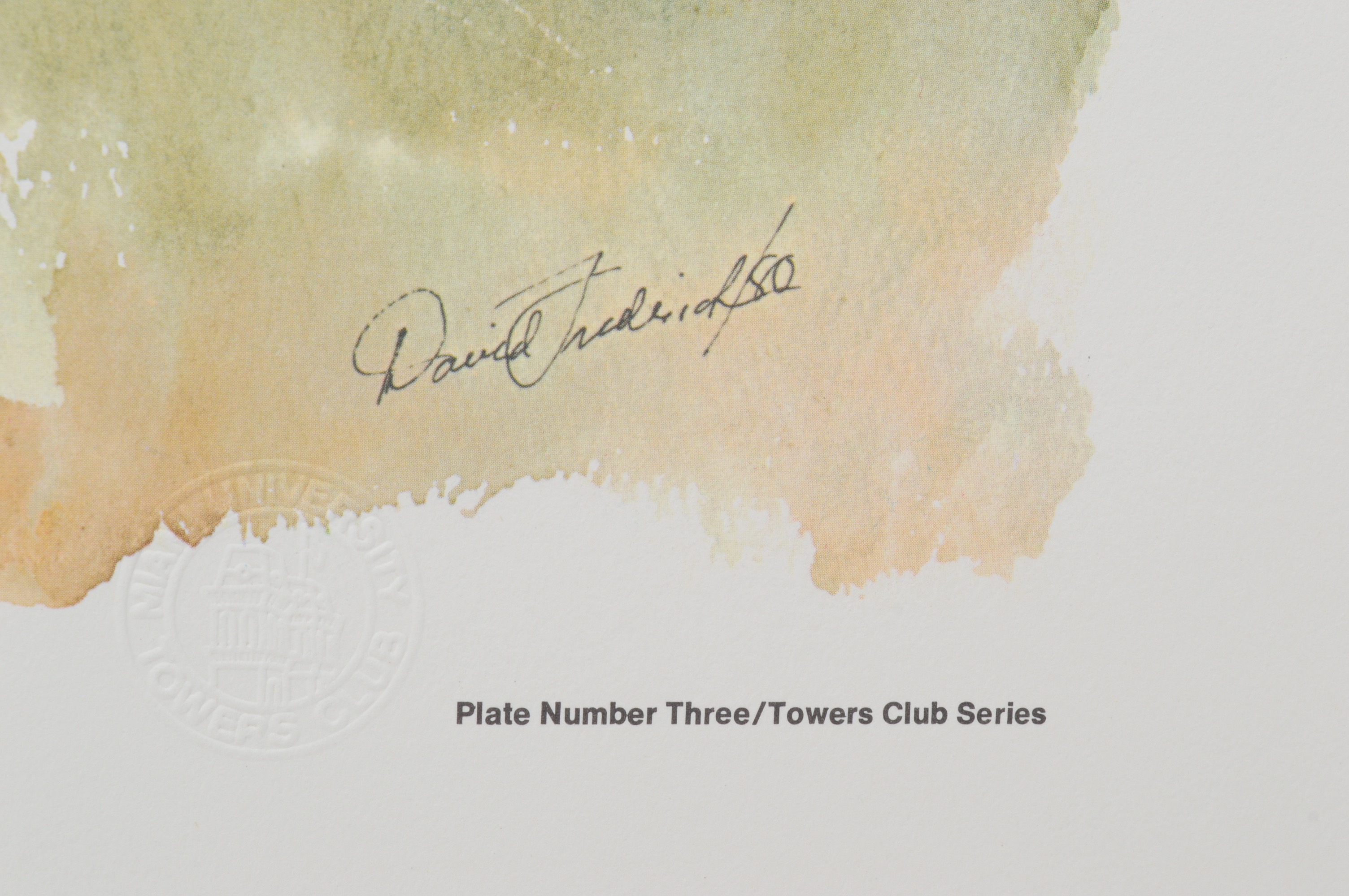 Two Miami University Prints "Elliott Hall" and "Upham Hall"