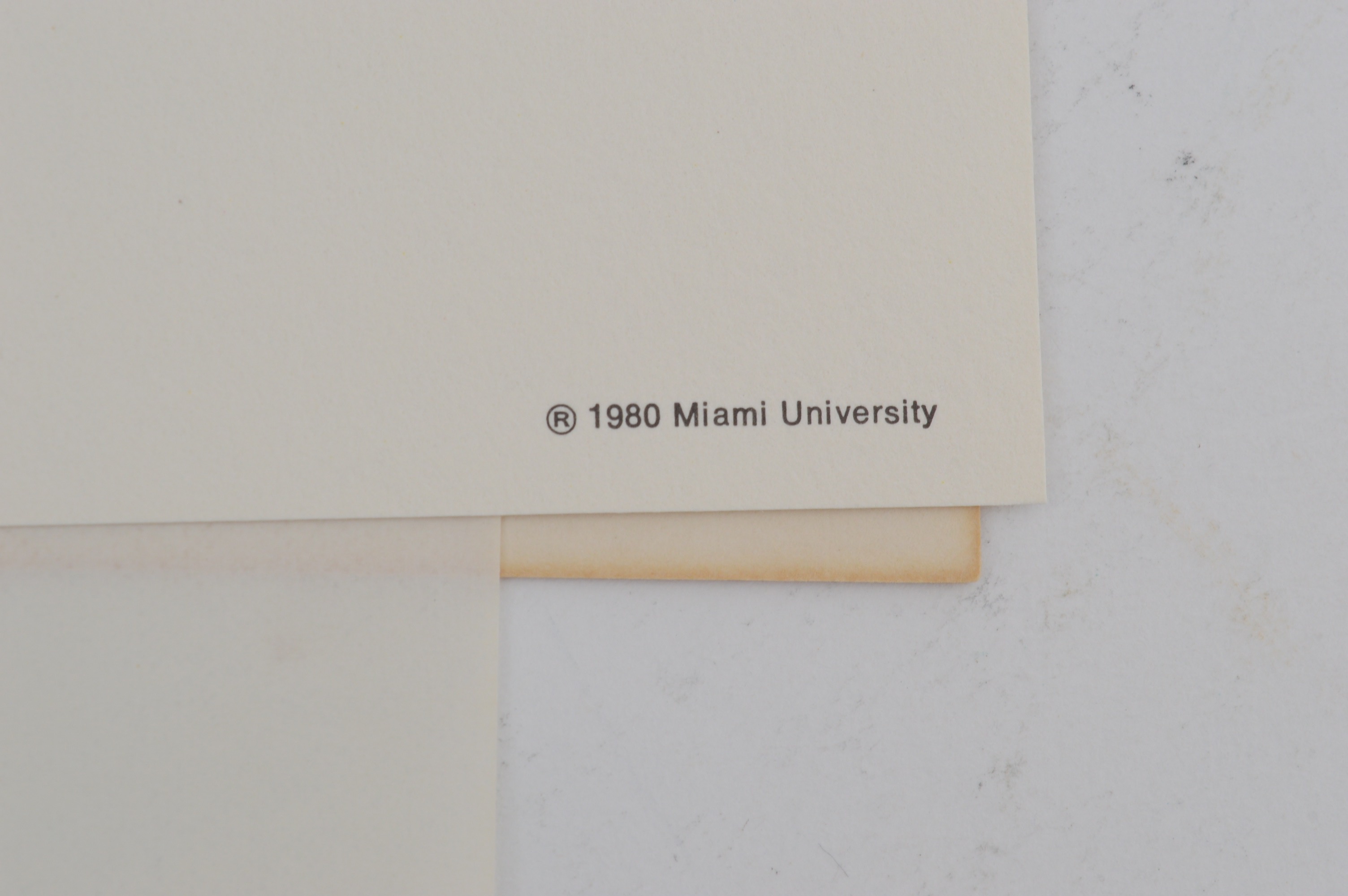 Two Miami University Prints "Elliott Hall" and "Upham Hall"